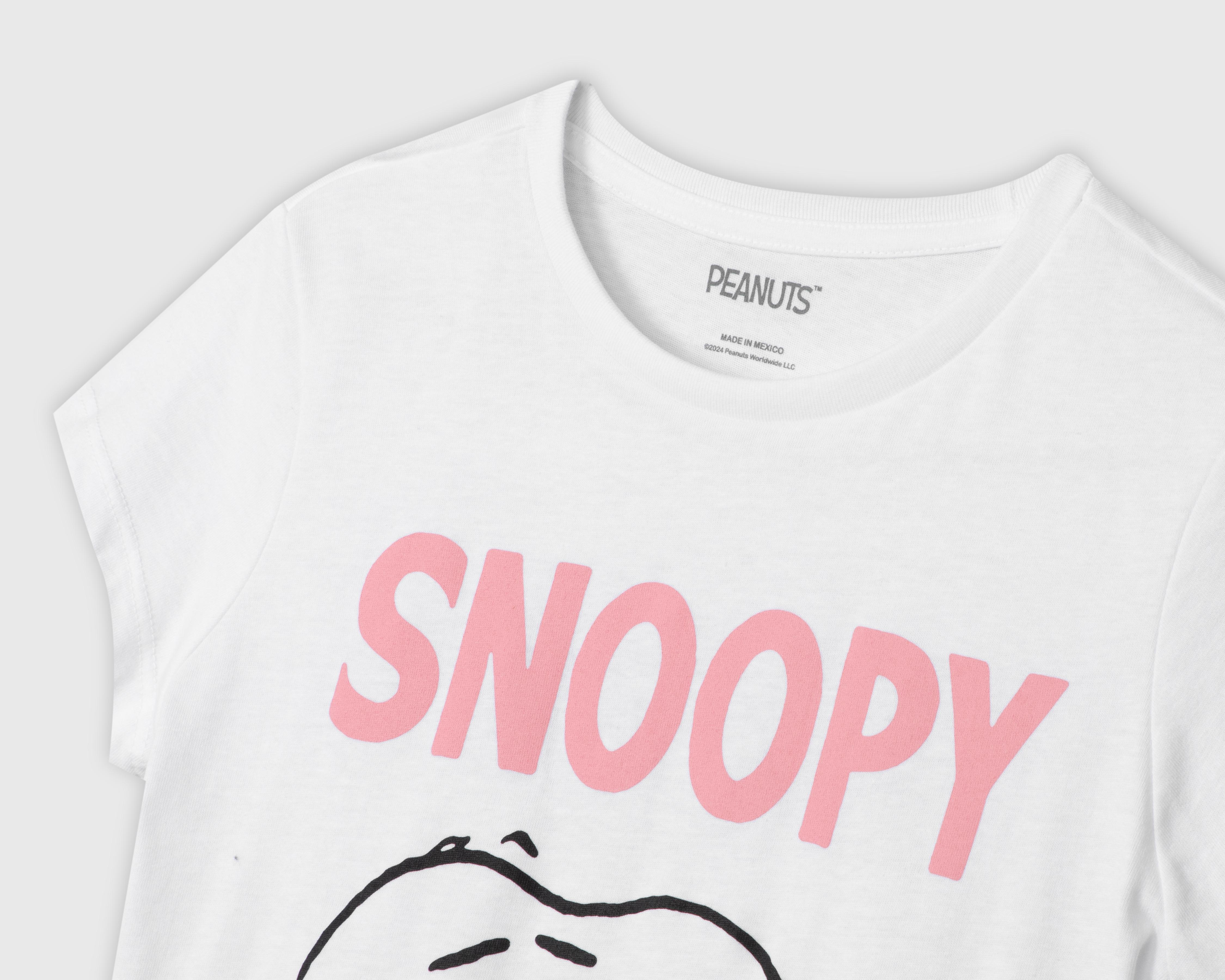 Foto 4 pulgar | Playera Peanuts Snoopy para Mujer