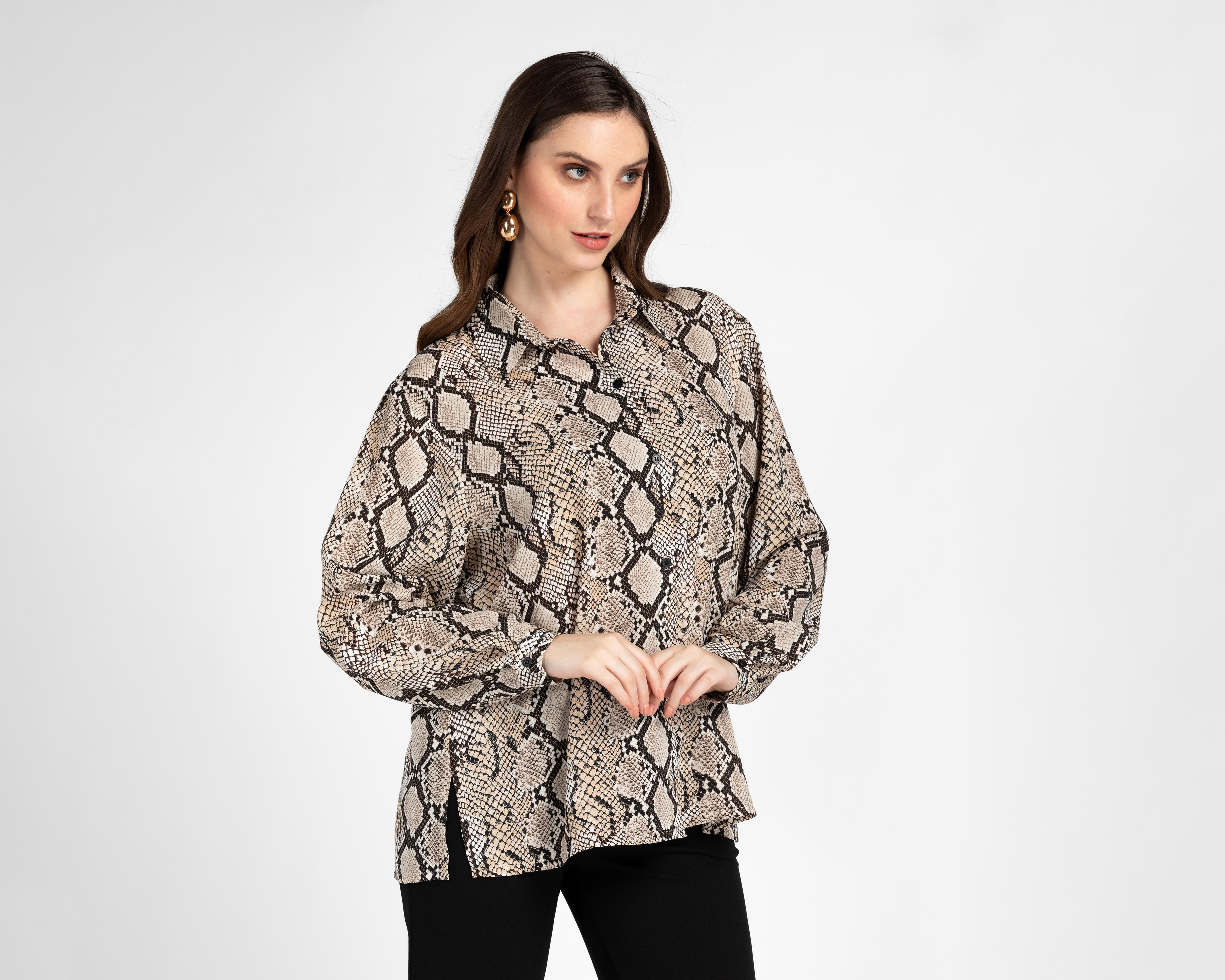 Foto 2 pulgar | Blusa Sahara Manga Larga para Mujer