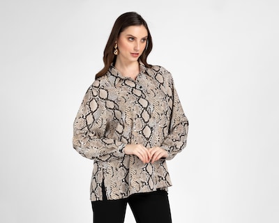 Foto 1 | Blusa Sahara Manga Larga para Mujer