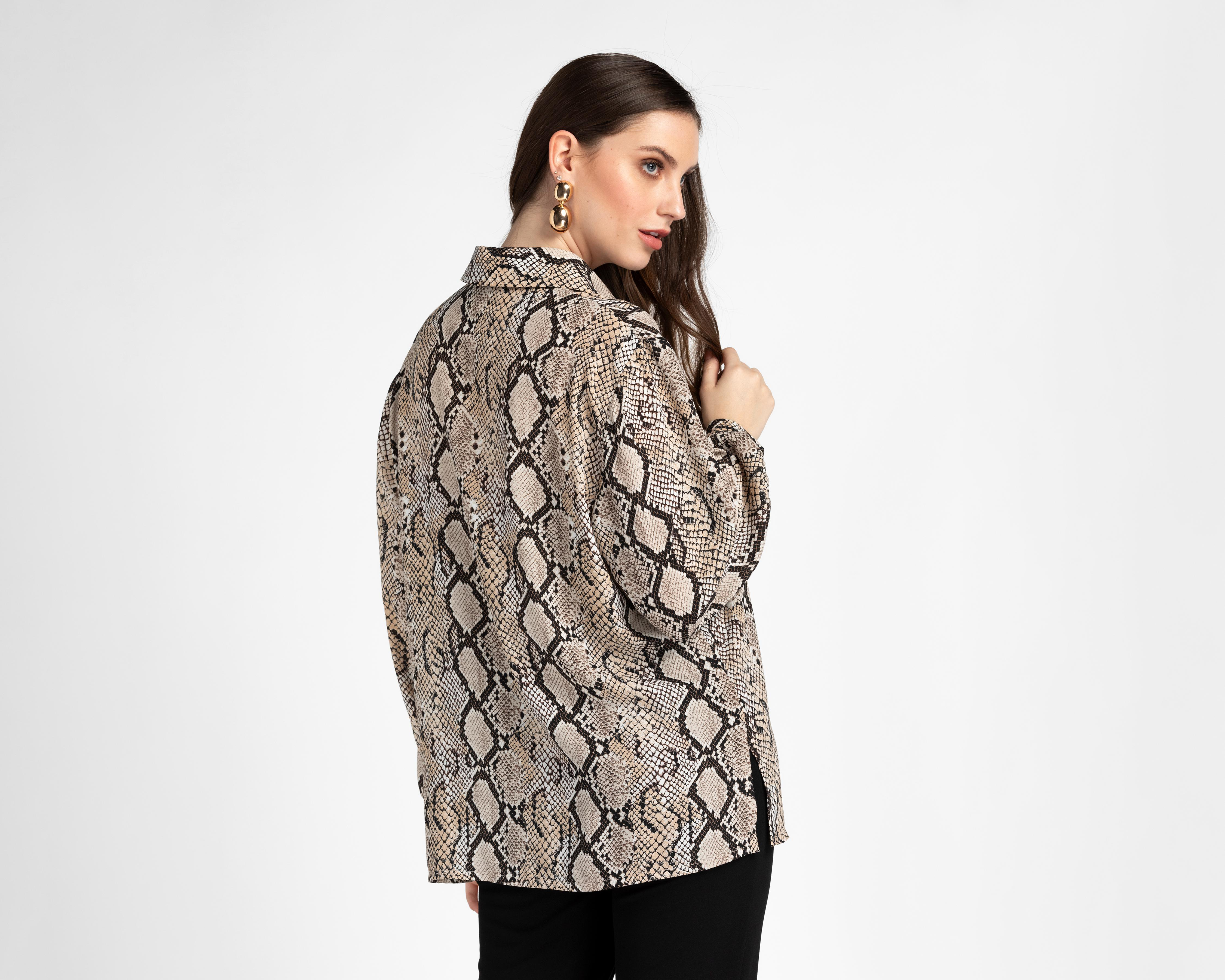 Foto 4 pulgar | Blusa Sahara Manga Larga para Mujer