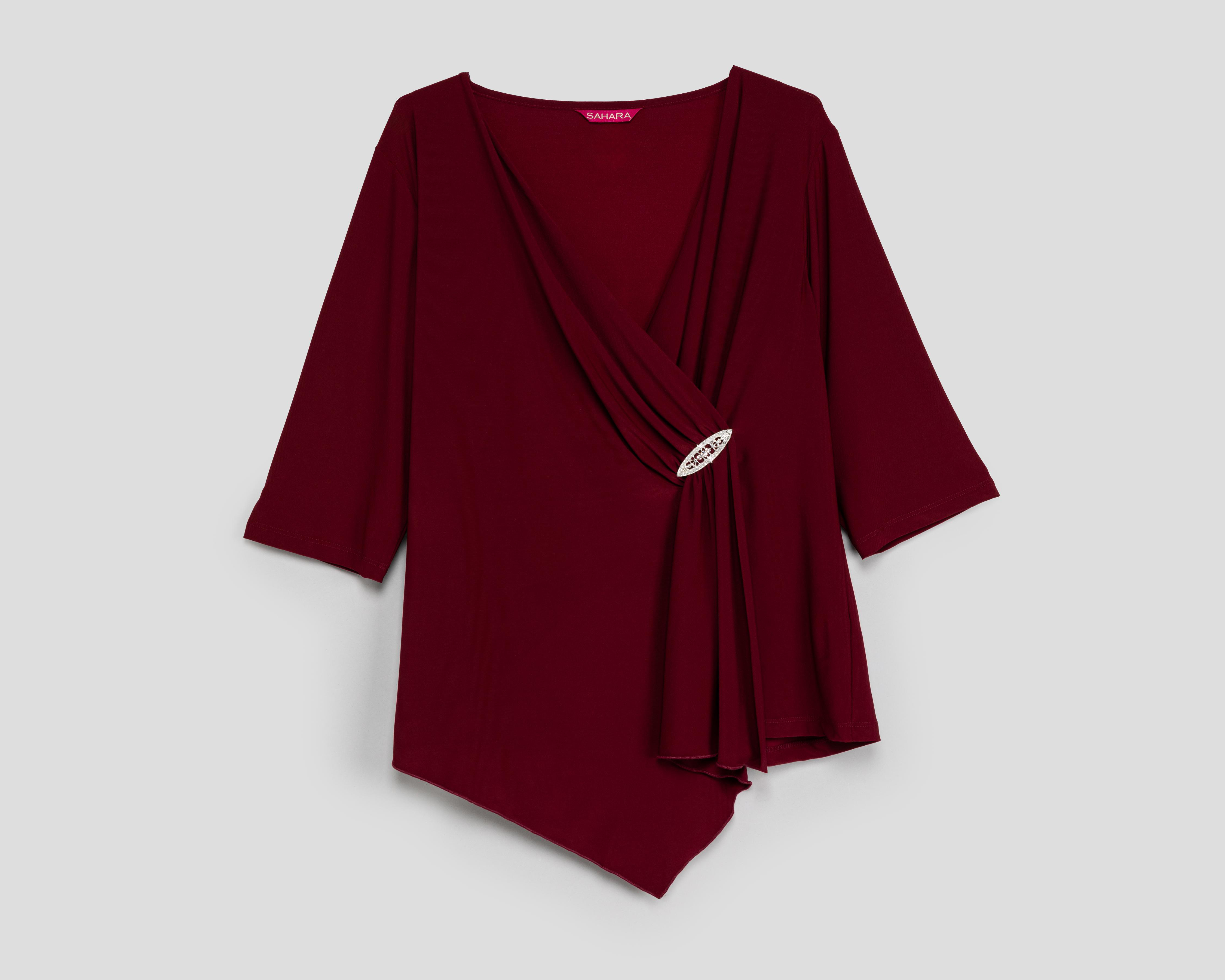 Foto 2 pulgar | Blusa Sahara con Broche para Mujer