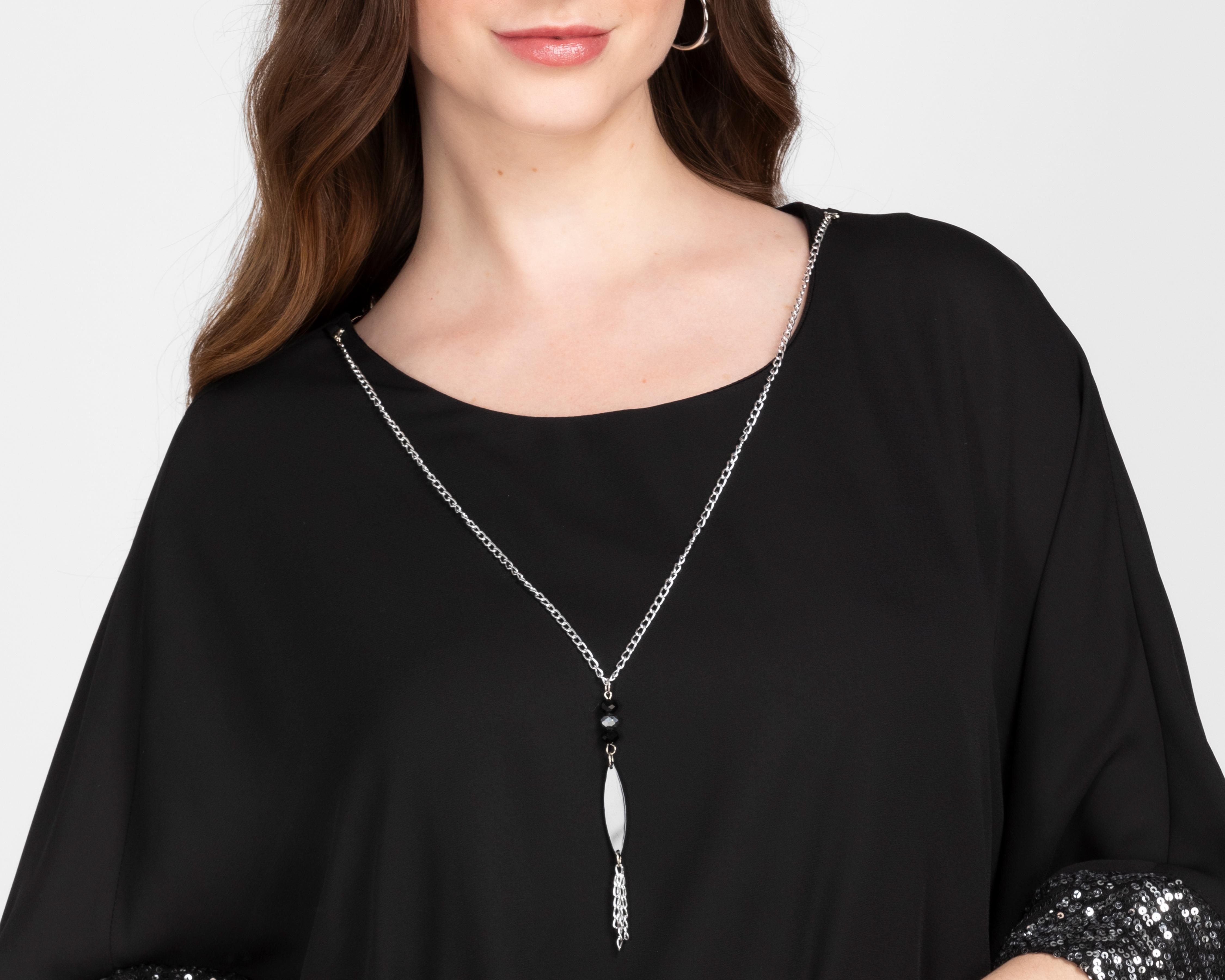 Foto 5 pulgar | Blusa Lady Sun con Collar para Mujer
