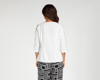 Foto 3 | Blusa Lady Sun con Guipur en Mangas para Mujer