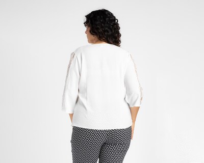 Foto 6 | Blusa Lady Sun con Guipur en Mangas para Mujer