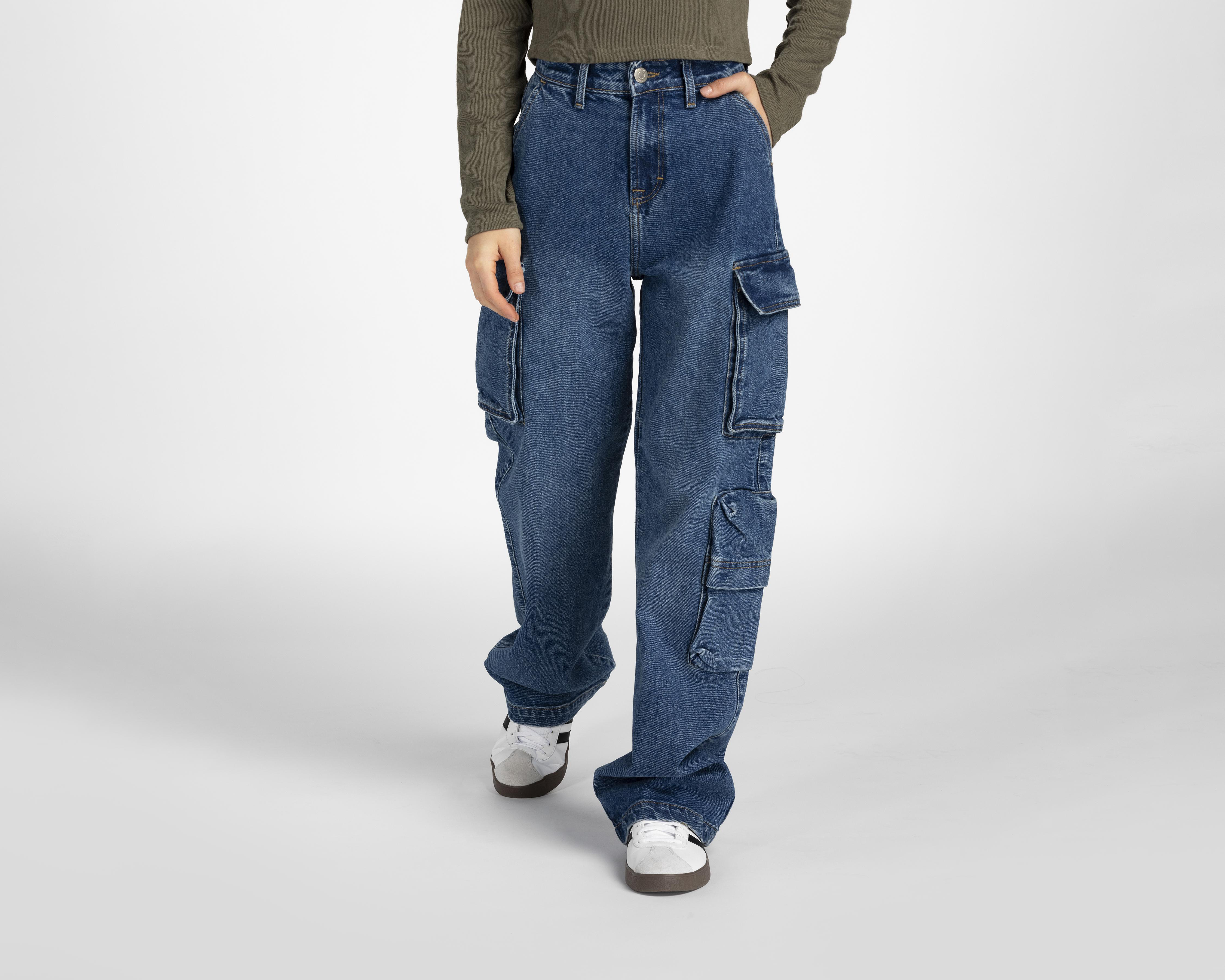 Foto 2 pulgar | Jeans Wide Leg Refill para Mujer