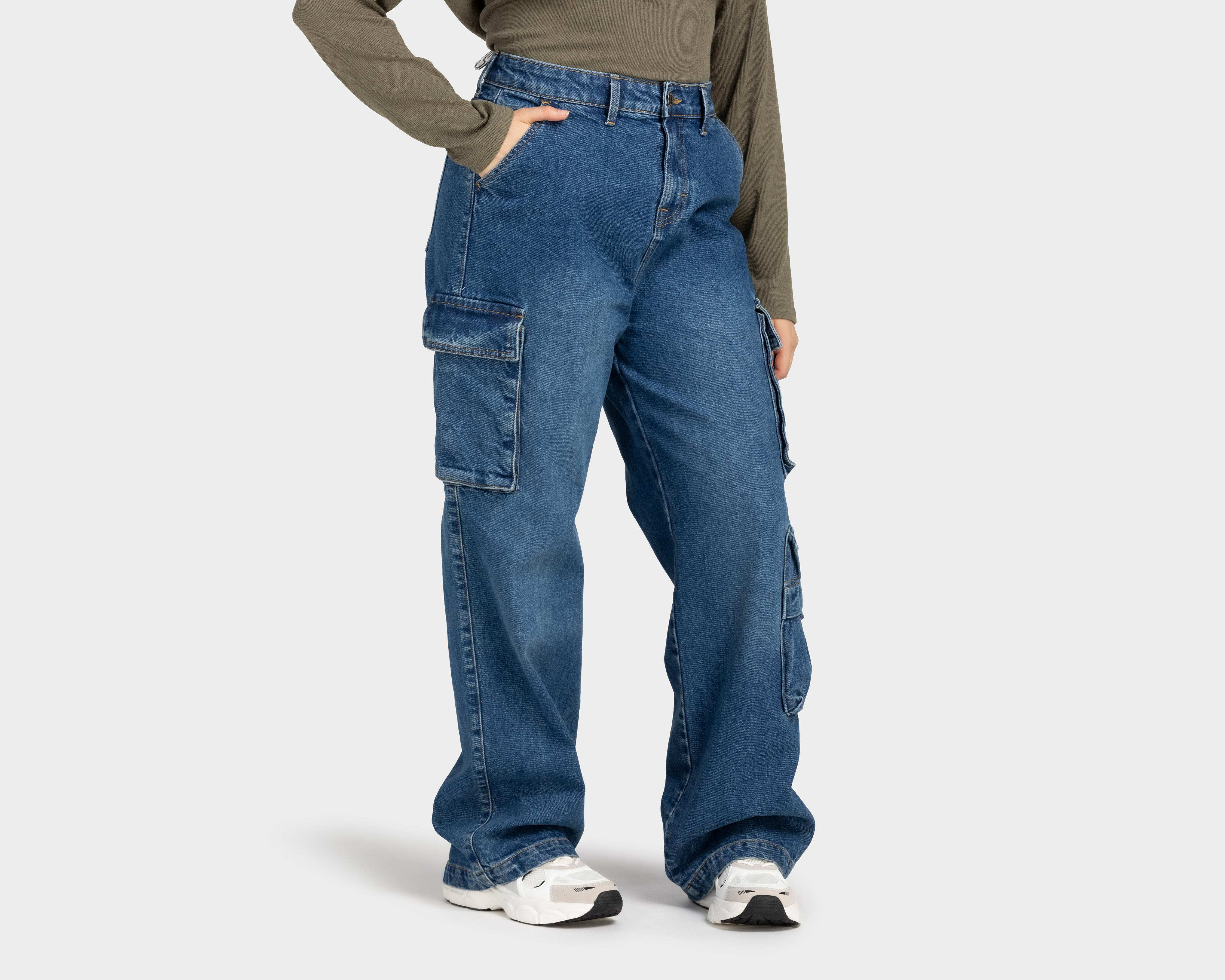 Foto 5 pulgar | Jeans Wide Leg Refill para Mujer