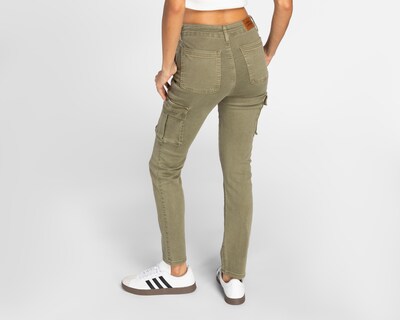 Foto 3 | Pantalón Cargo Refill Verde Olivo para Mujer