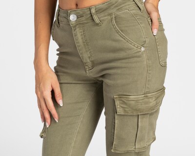 Foto 4 | Pantalón Cargo Refill Verde Olivo para Mujer