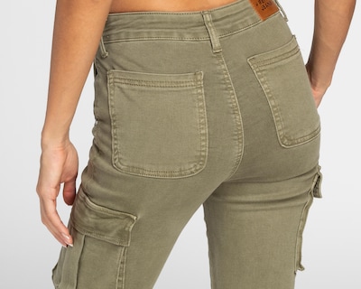 Foto 5 | Pantalón Cargo Refill Verde Olivo para Mujer