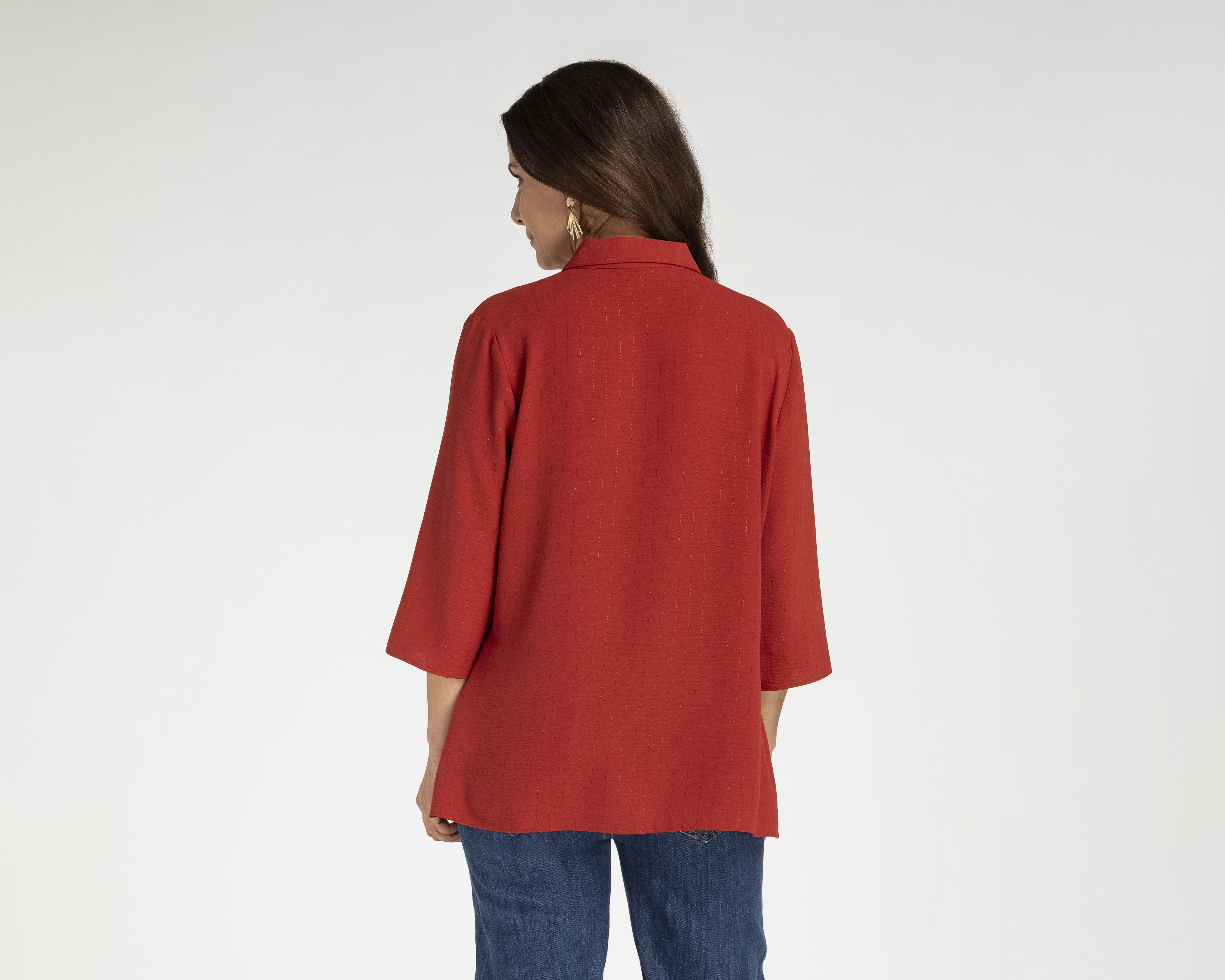 Foto 4 pulgar | Blusa Sahara Roja para Mujer