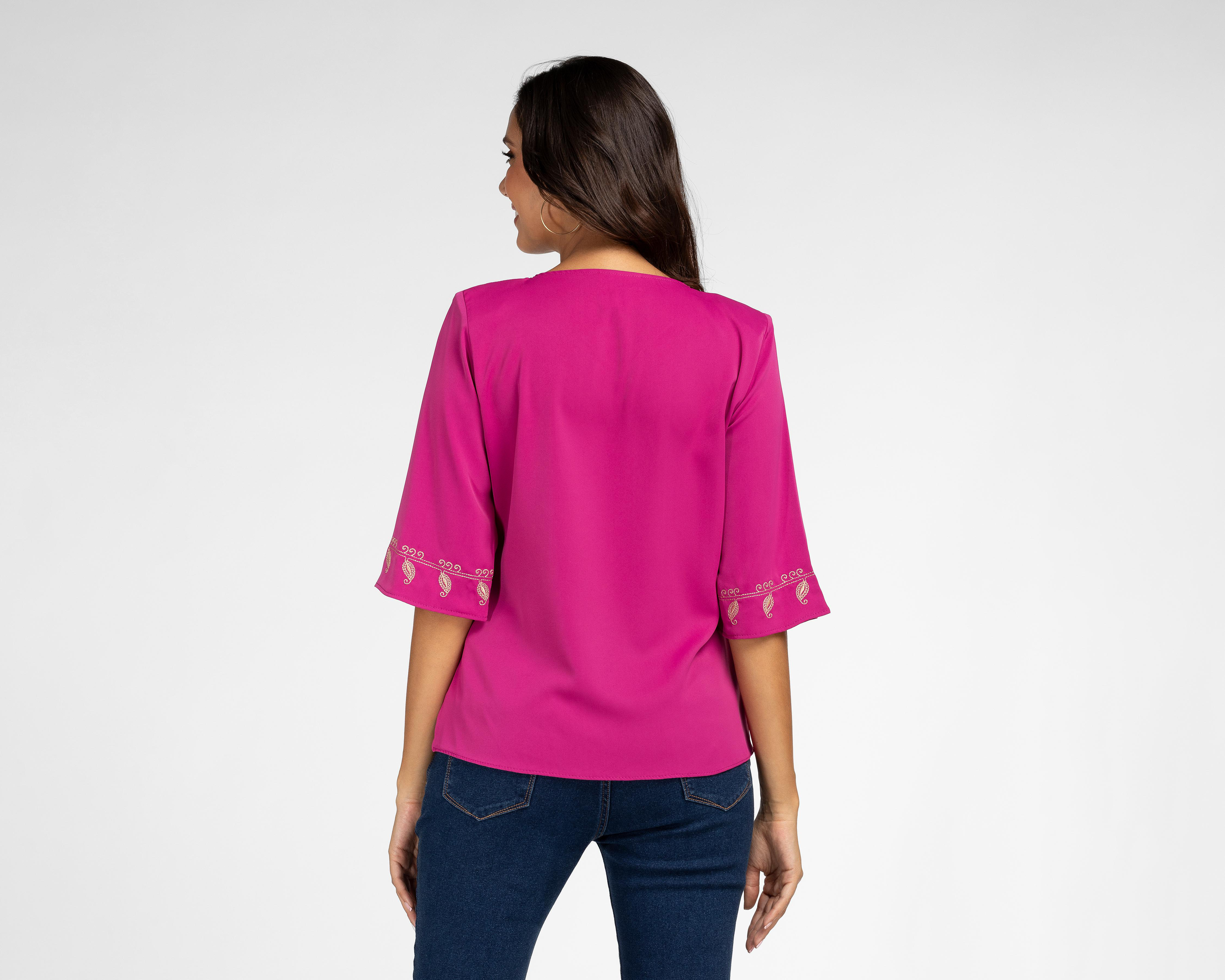 Foto 4 pulgar | Blusa Paloma con Bordado para Mujer