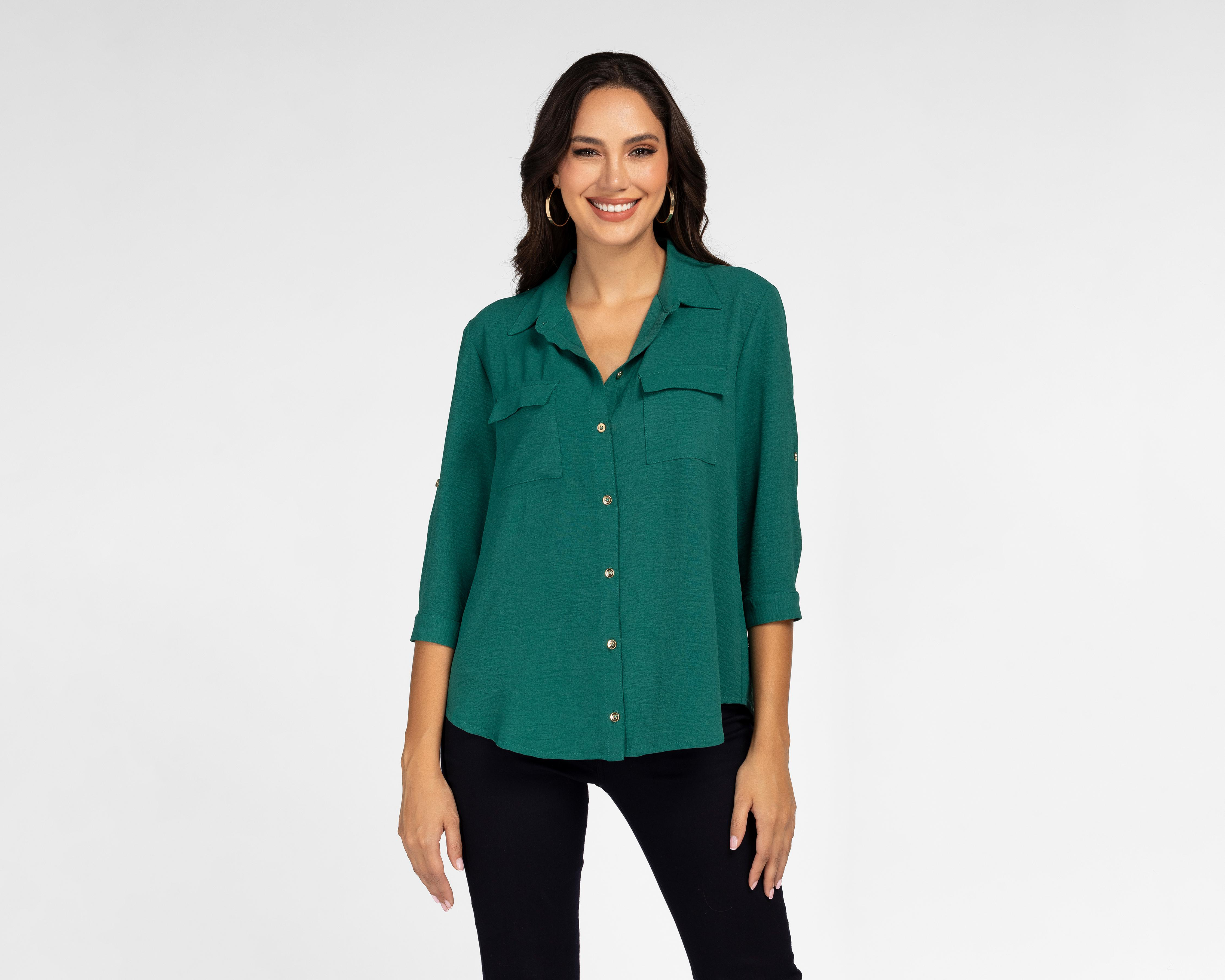 Blusa Sahara con Botones para Mujer
