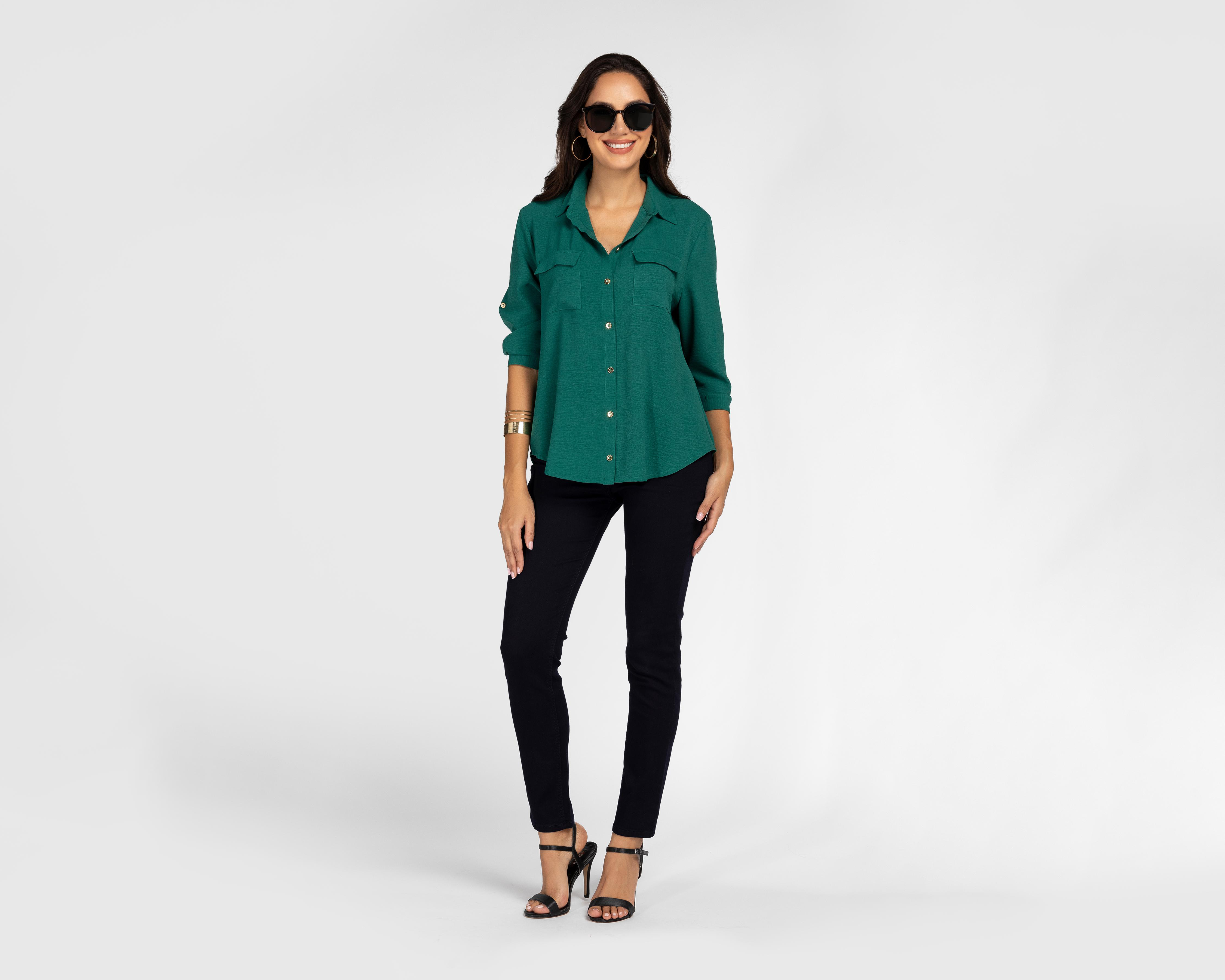 Foto 2 | Blusa Sahara con Botones para Mujer