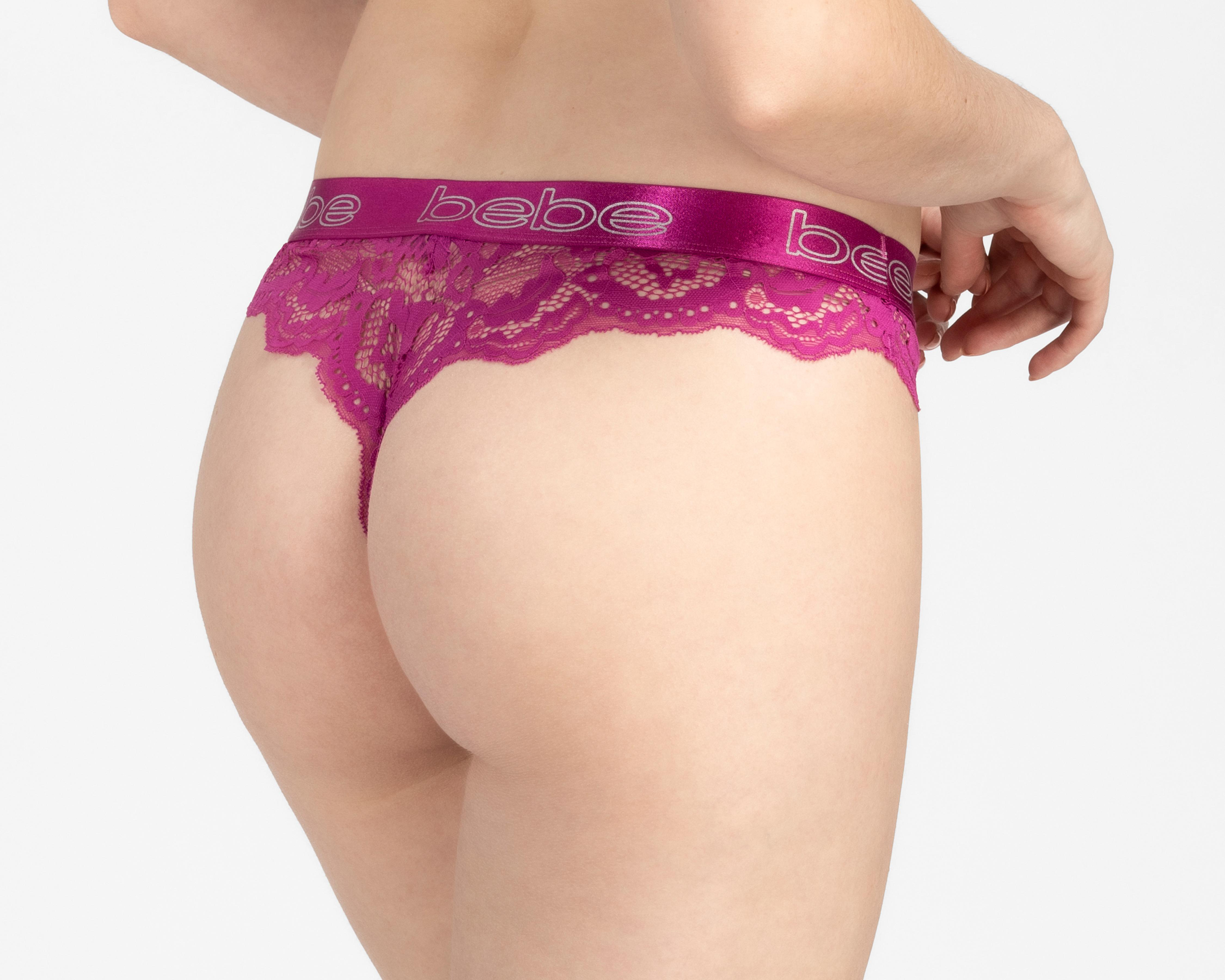 Foto 3 | Tanga con Encaje Bebe para Mujer 3 Piezas