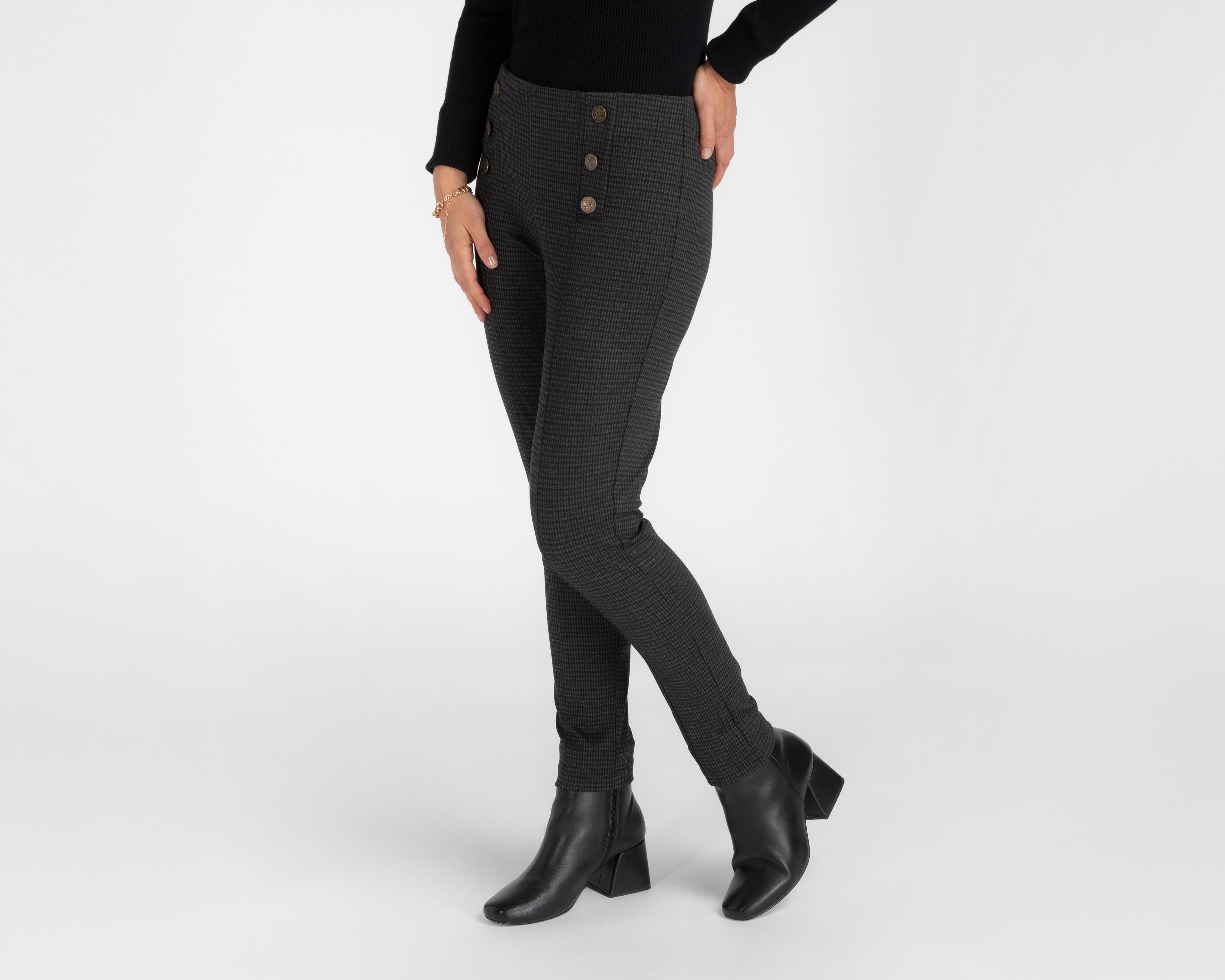 Foto 2 pulgar | Leggings con Botones Sahara para Mujer