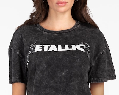 Foto 3 | Playera Metallica Manga Corta para Mujer