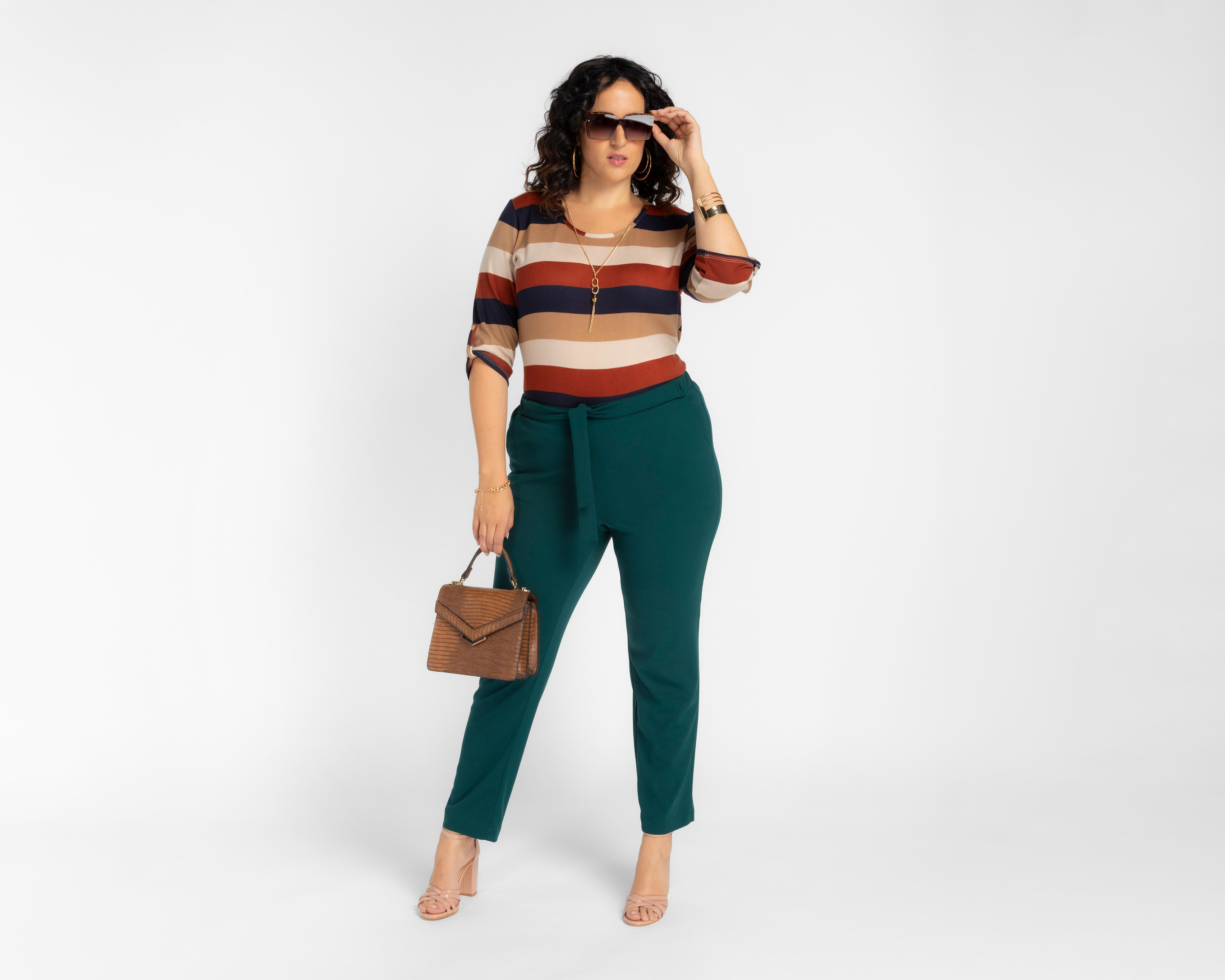 Foto 5 | Pantalón de Vestir Sahara con Cinturón para Mujer