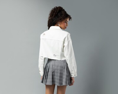 Foto 3 | Chamarra de Mezclilla con Botones Forever 21 para Mujer