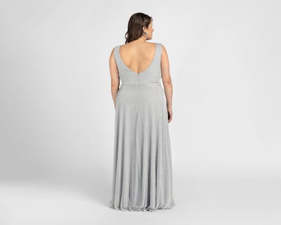 Foto 3 | Vestido de Fiesta Sahara Escote Cruzado sin Mangas con Aplicación de Pedrería