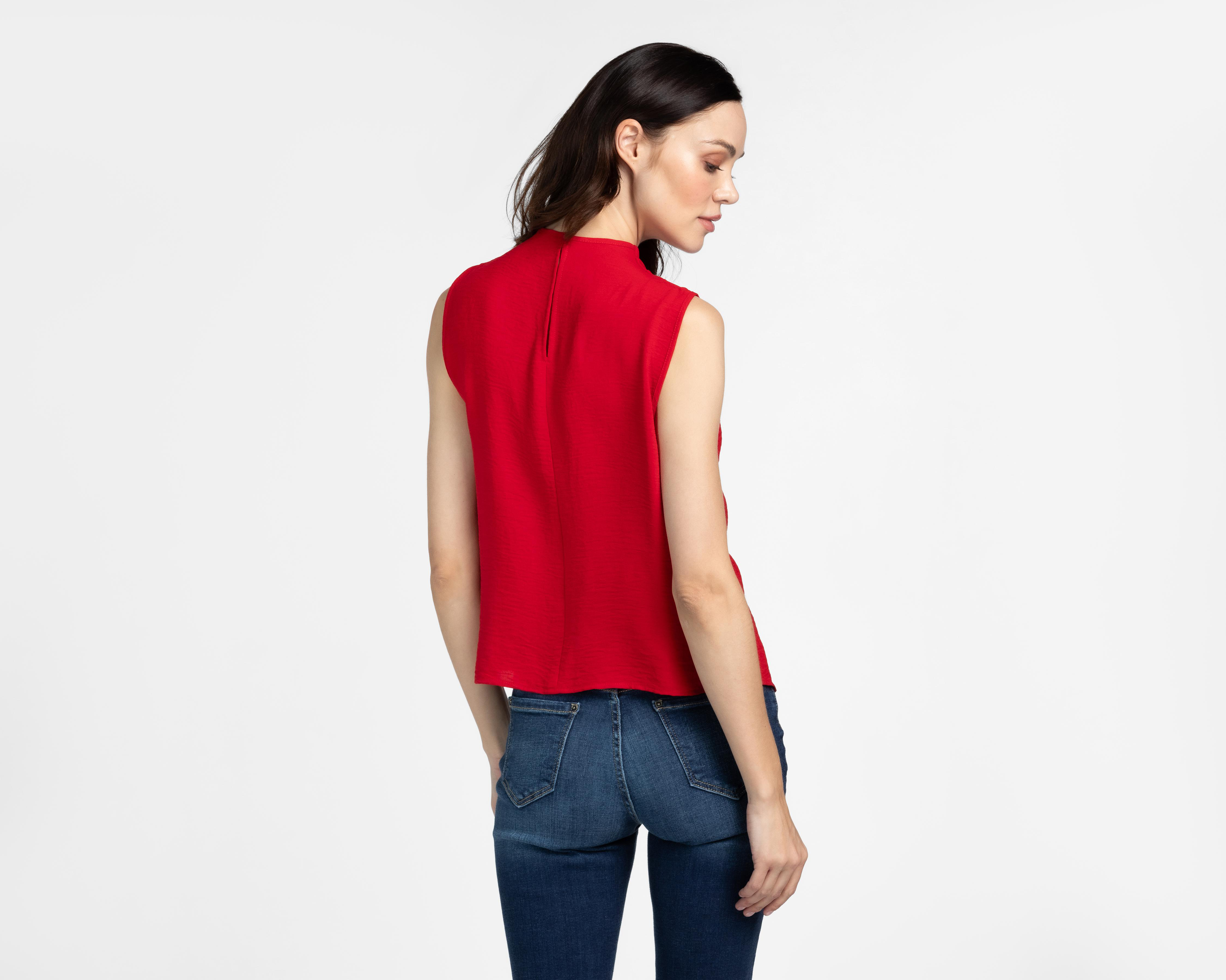 Foto 4 pulgar | Blusa Sahara sin Mangas para Mujer