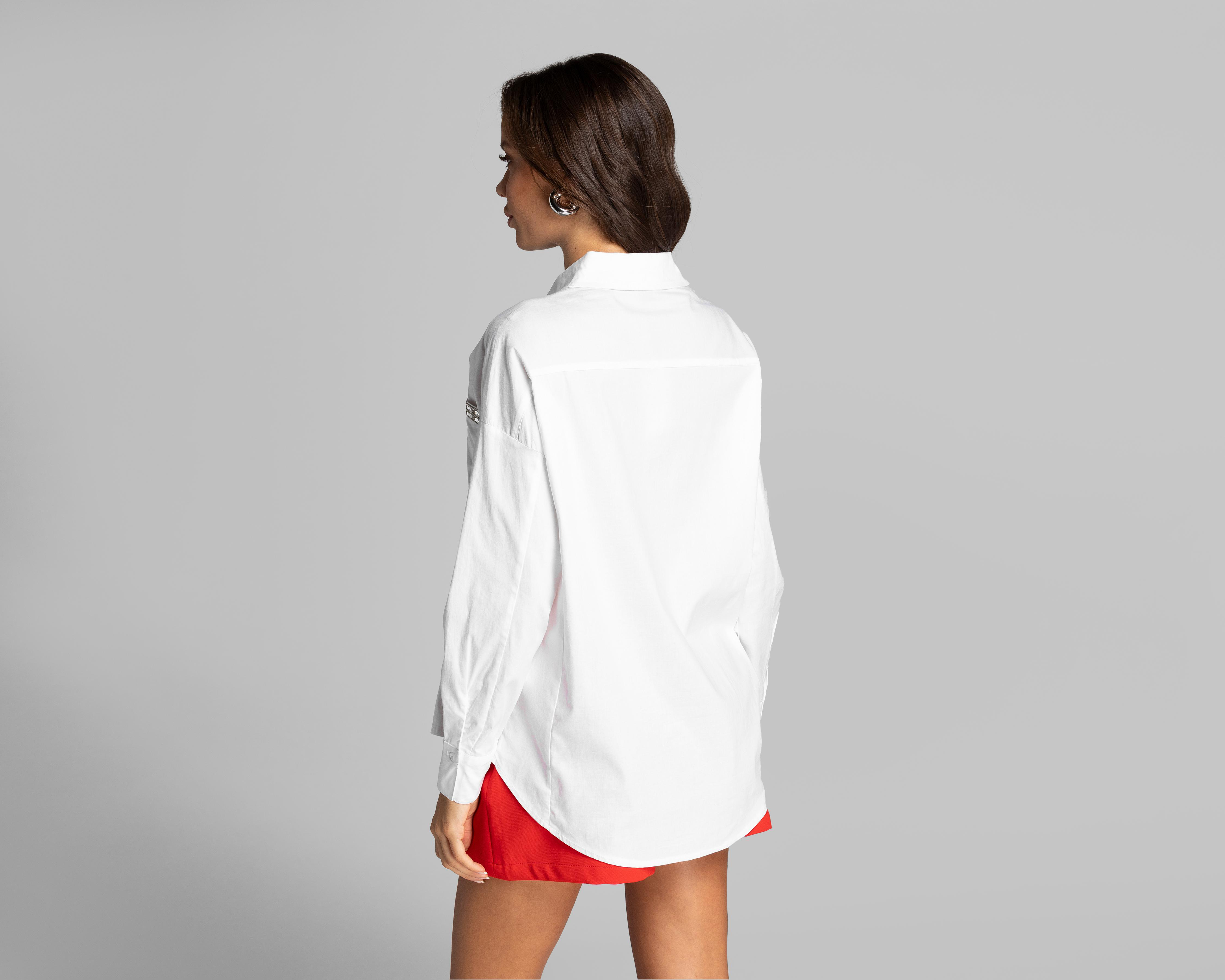 Foto 4 pulgar | Camisa Thinner con Estoperoles para Mujer