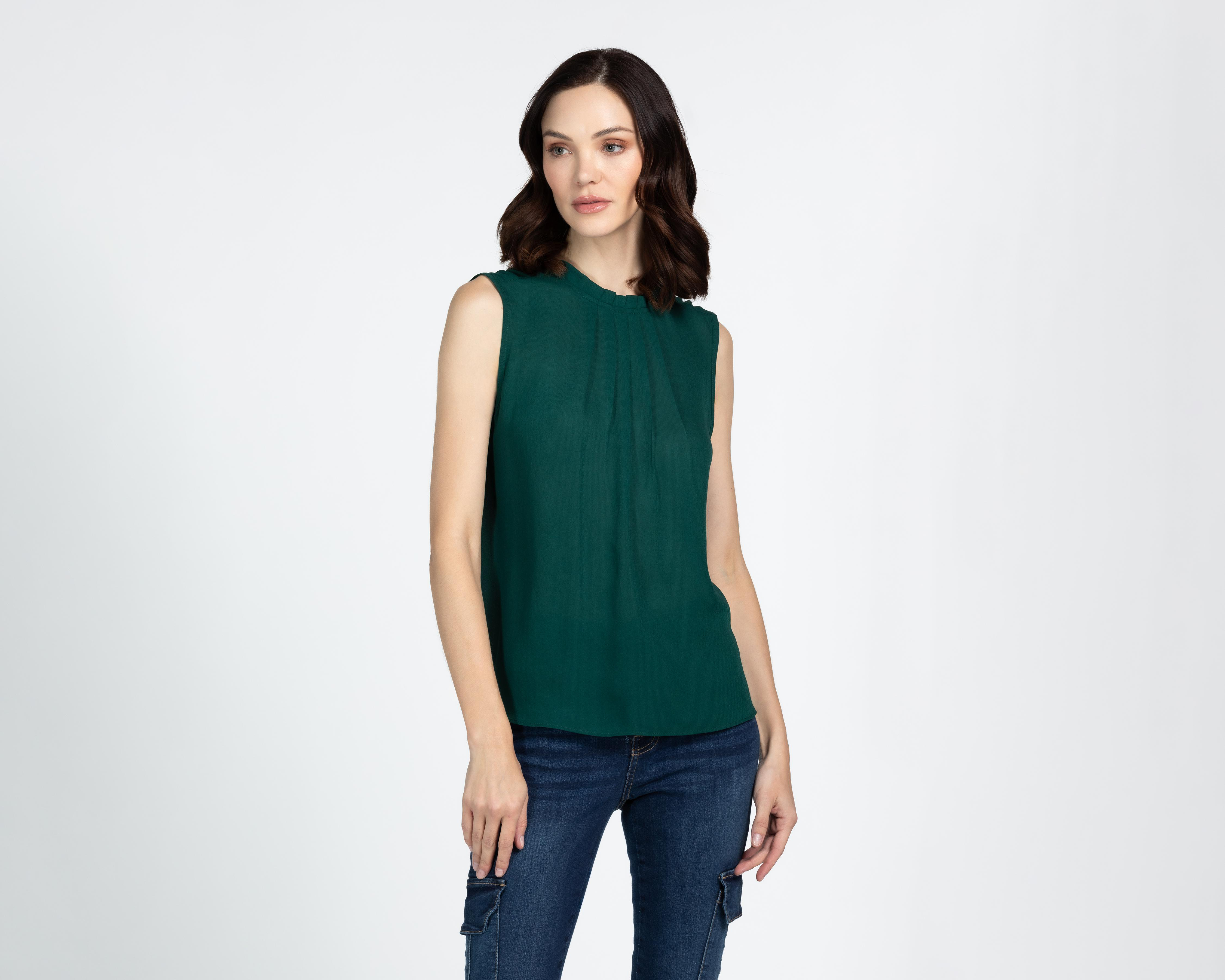 Foto 2 pulgar | Blusa Sahara Verde para Mujer