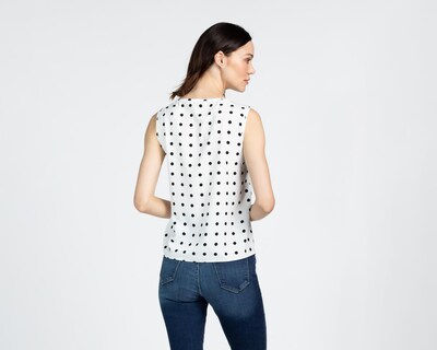 Foto 3 | Blusa Sahara Estampado Puntos para Mujer