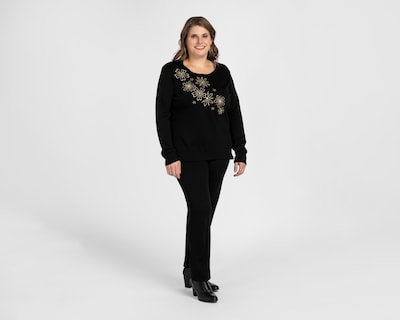 Foto 1 | Conjunto Formal Lady Sun Negro con Bordados