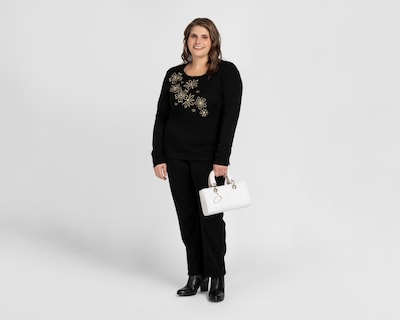 Foto 2 | Conjunto Formal Lady Sun Negro con Bordados