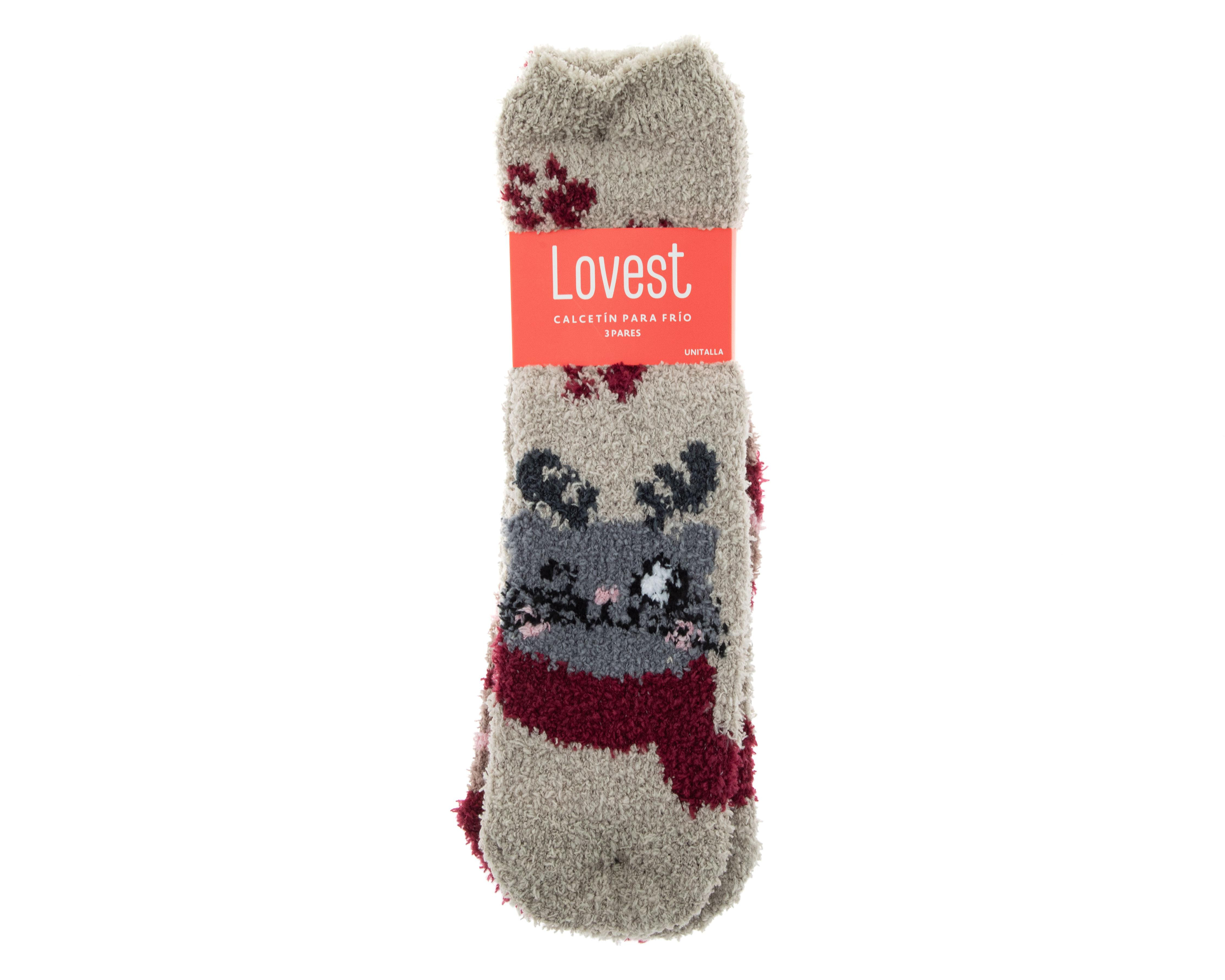 Foto 3 | Calcetas Largas Lovest para Mujer 3 Pares