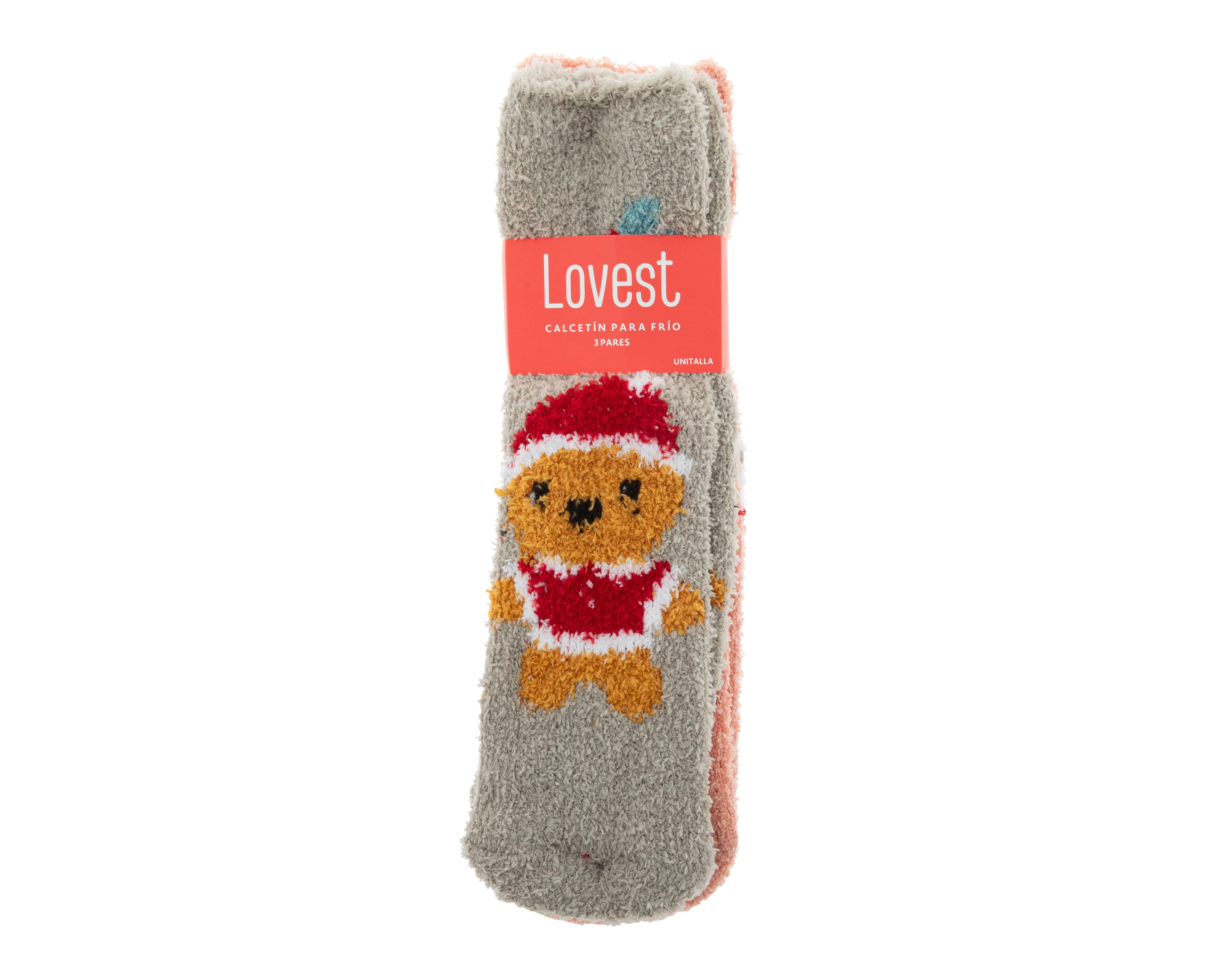 Foto 4 pulgar | Calcetas Largas Lovest para Mujer 3 Pares