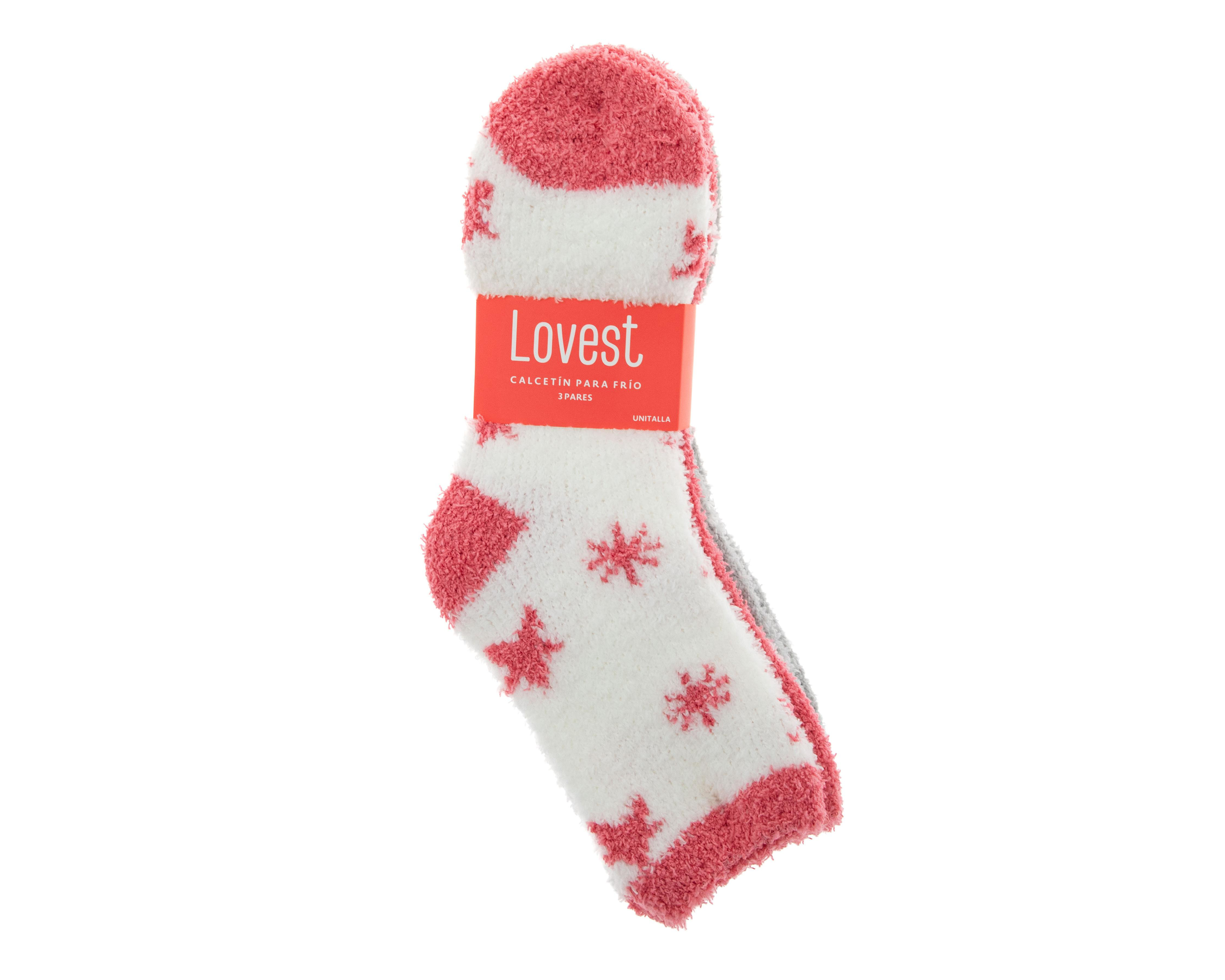 Foto 4 pulgar | Calcetas Largas Lovest para Mujer 3 Pares