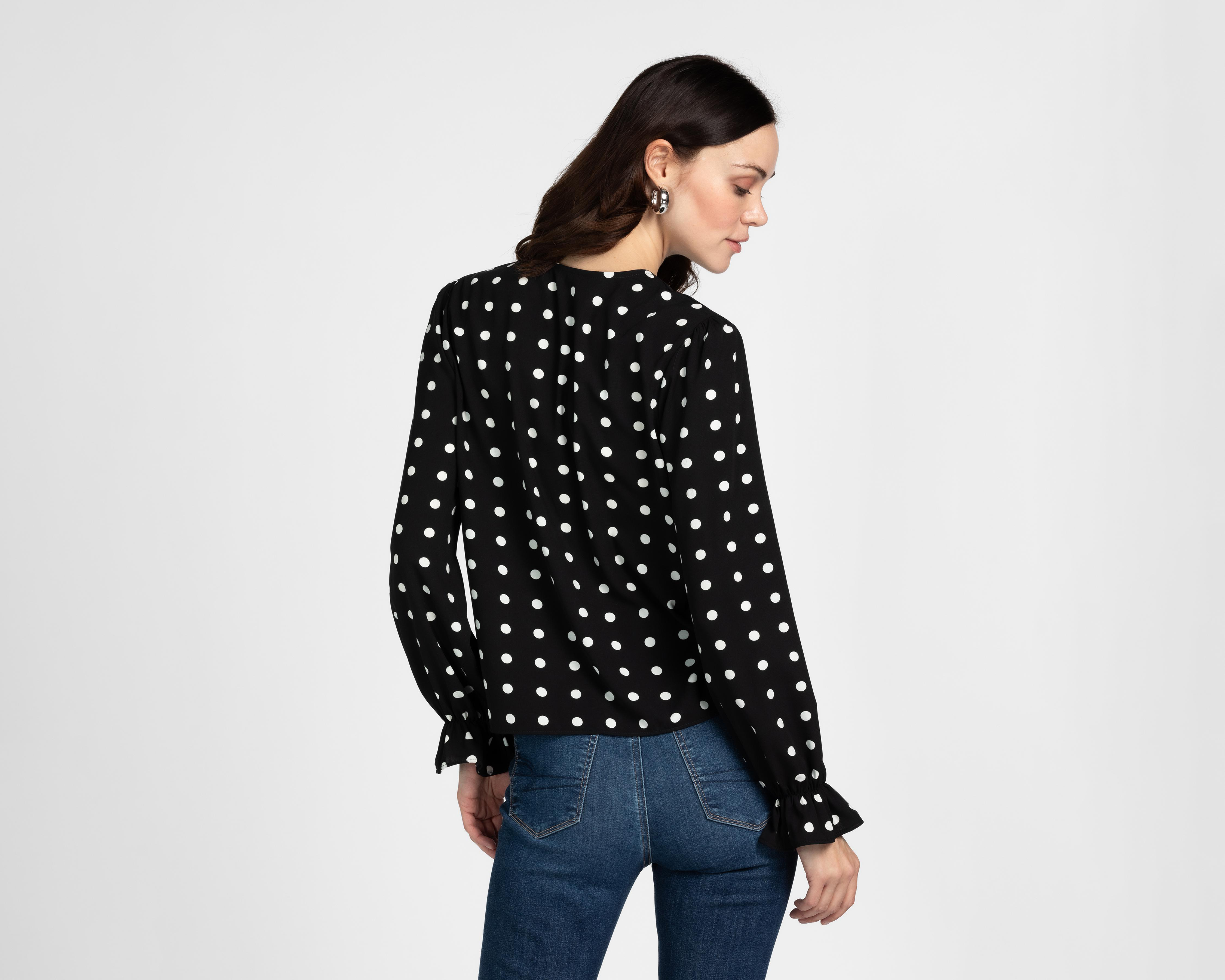 Foto 4 pulgar | Blusa Sahara Manga Larga para Mujer