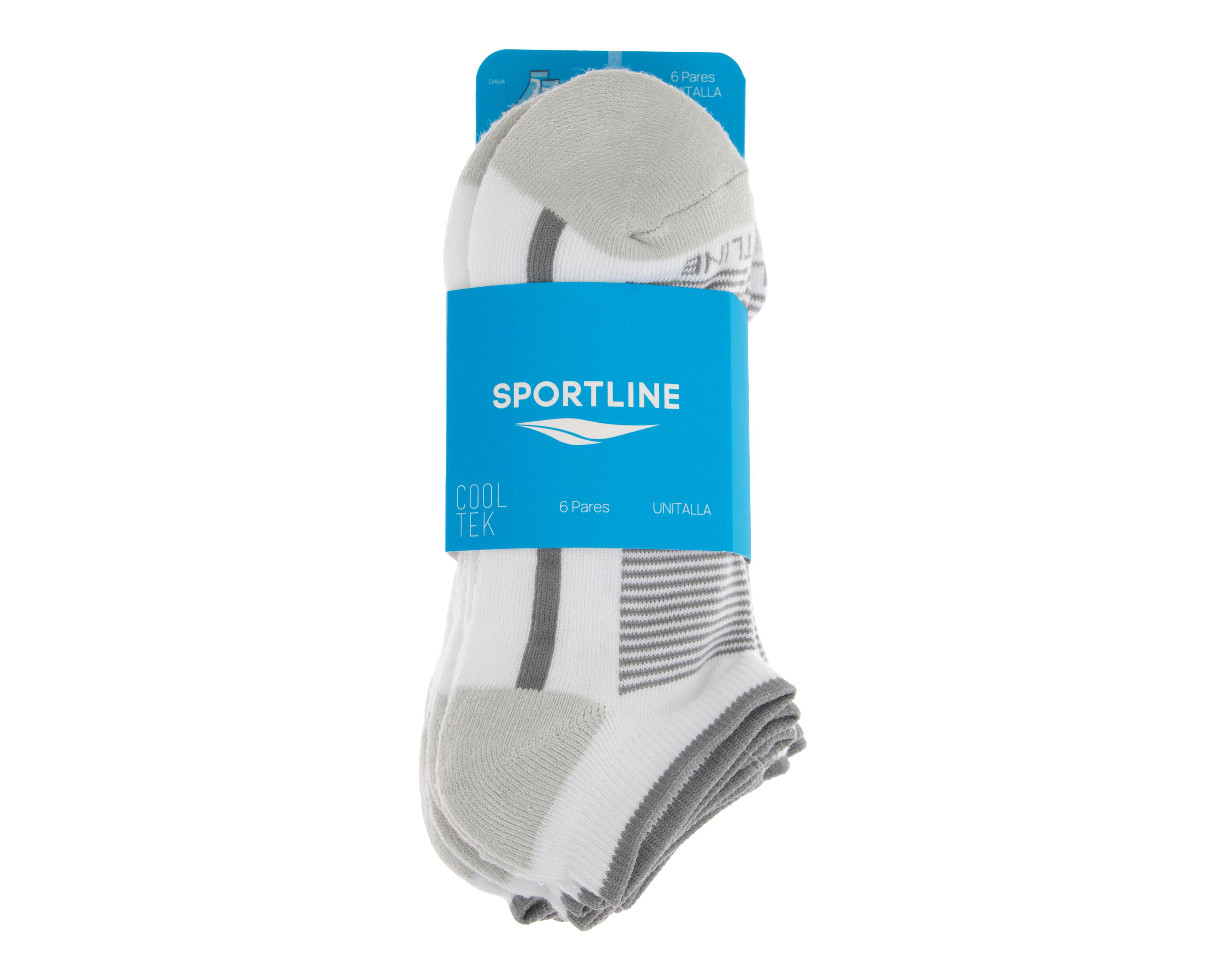 Foto 4 pulgar | Calcetas Deportivas Sportline para Mujer 6 Pares