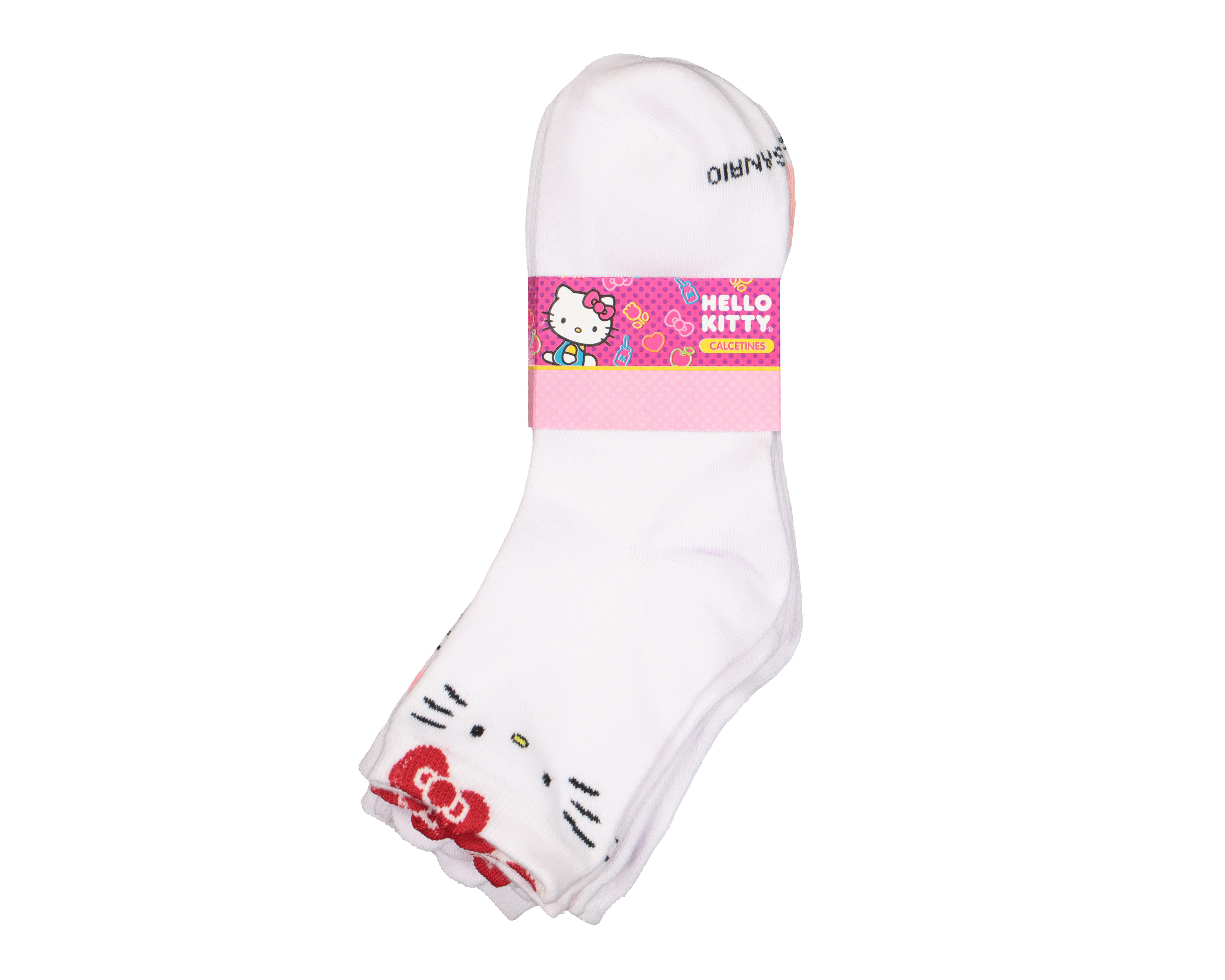 Foto 3 | Calcetas Cortas Hello Kitty para Mujer 5 Pares