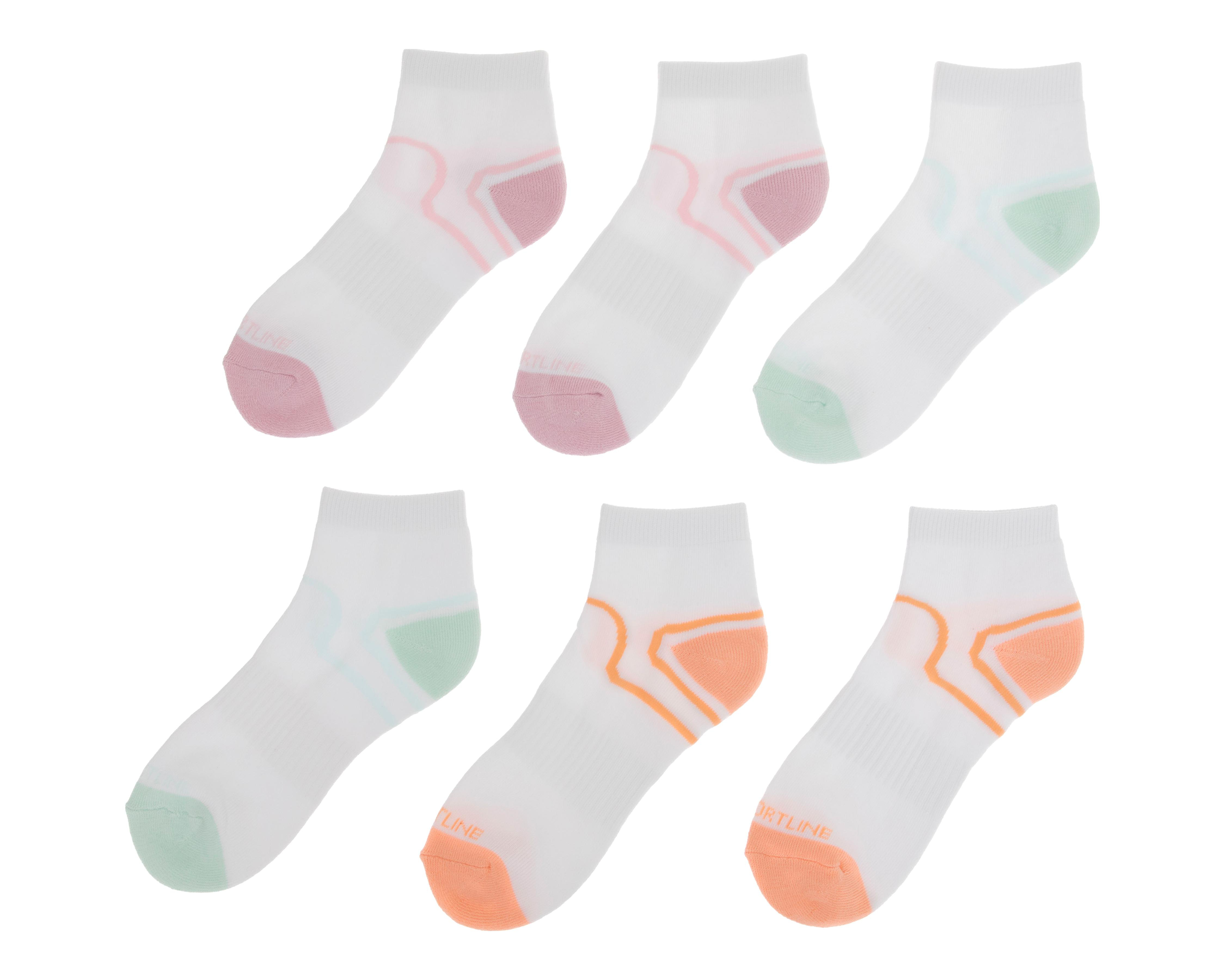 Foto 2 pulgar | Calcetas Cortas Deportivas Sportline para Mujer 6 Pares