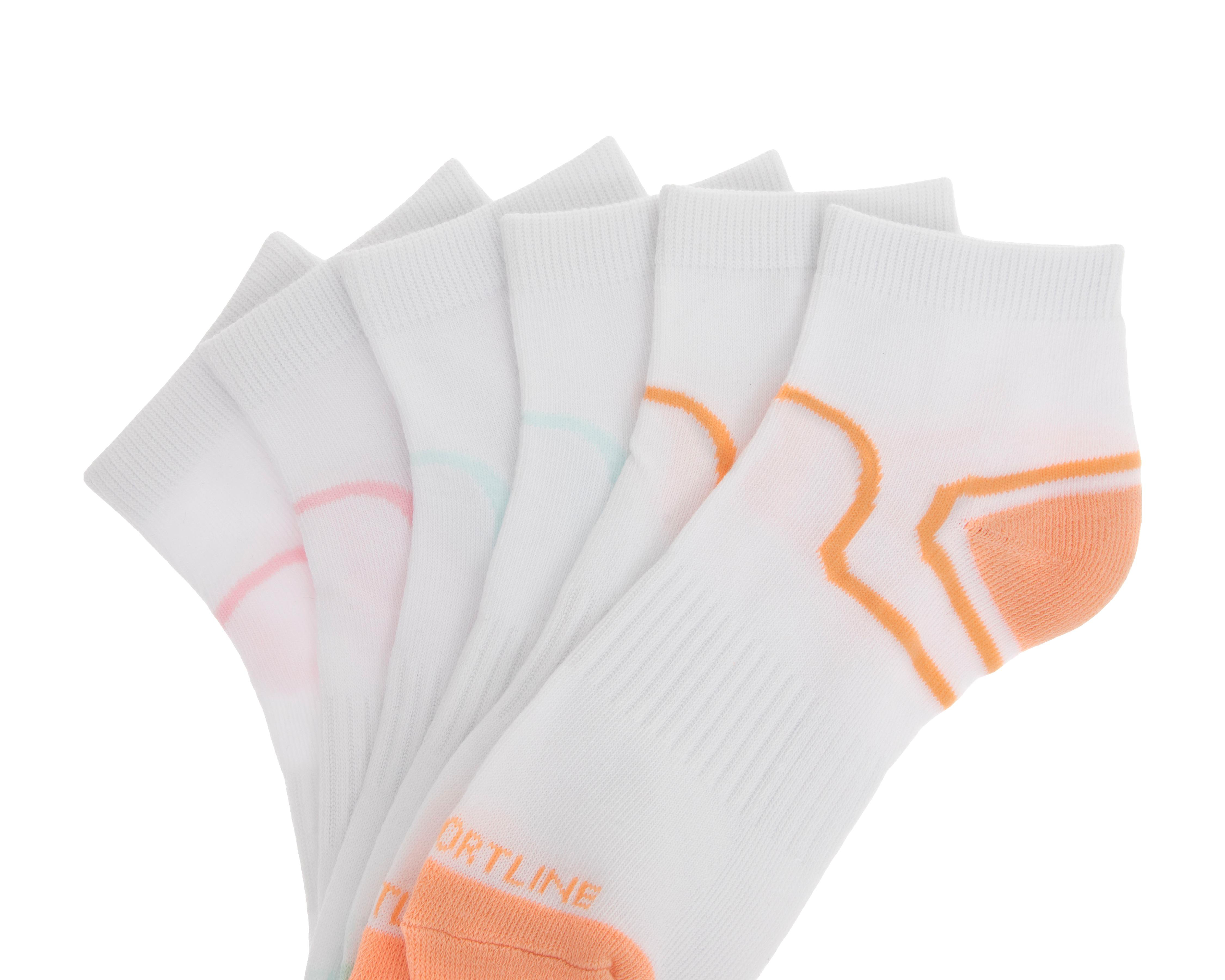 Foto 3 pulgar | Calcetas Cortas Deportivas Sportline para Mujer 6 Pares