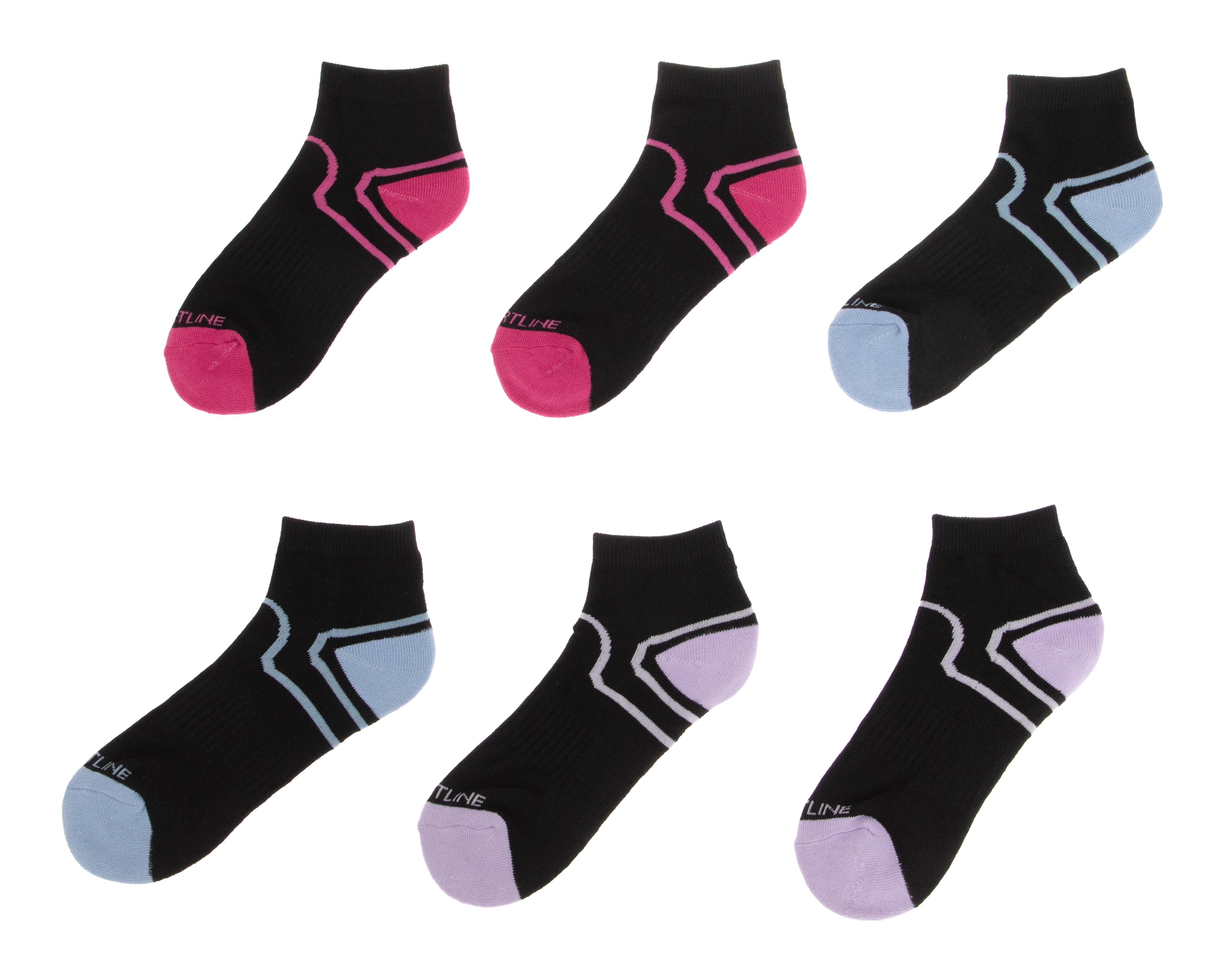 Foto 2 pulgar | Calcetas Cortas Deportivas Sportline para Mujer 6 Pares
