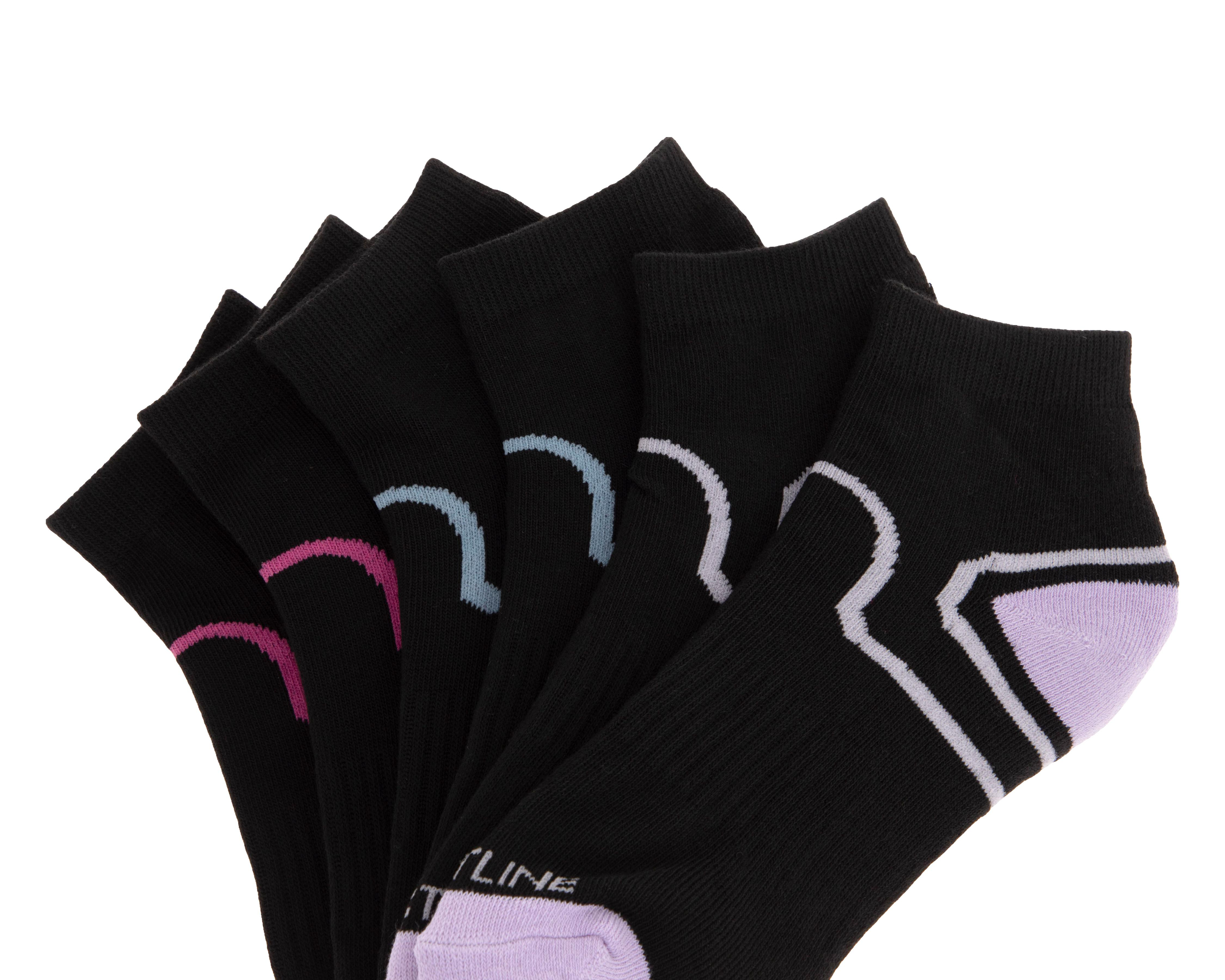 Foto 3 pulgar | Calcetas Cortas Deportivas Sportline para Mujer 6 Pares