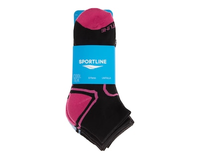 Foto 3 | Calcetas Cortas Deportivas Sportline para Mujer 6 Pares