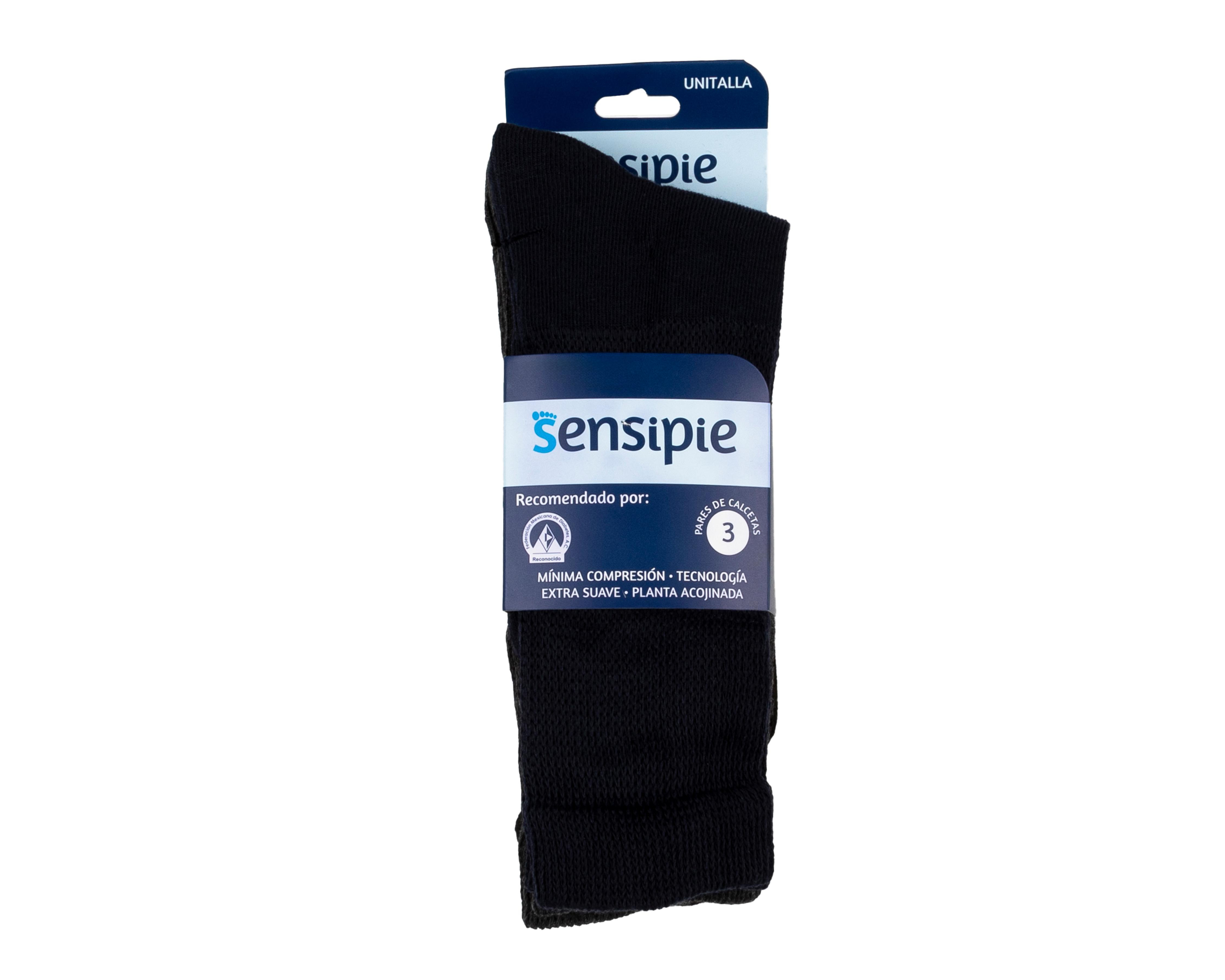 Foto 3 | Calcetines para Personas con Diabetes Sensipie 3 Pares