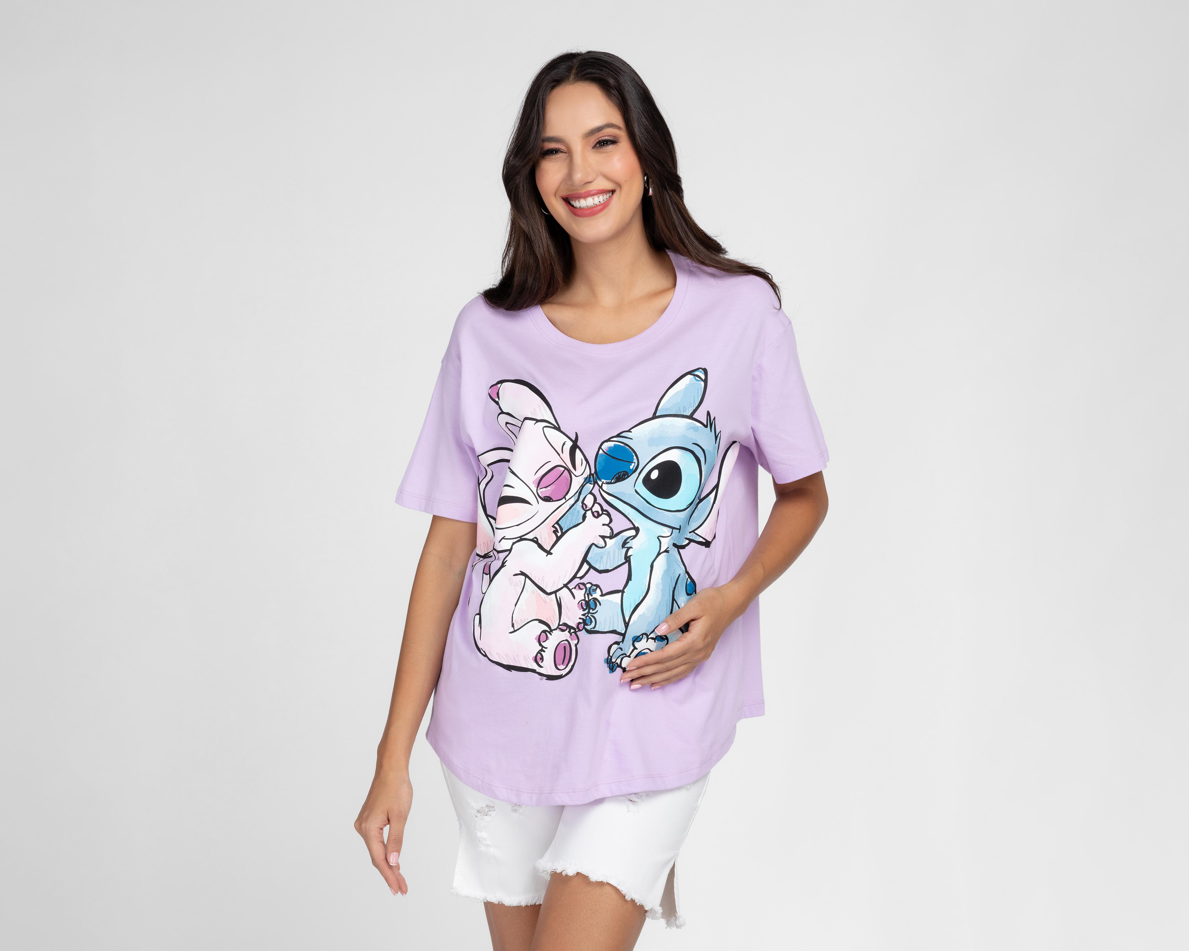 Foto 2 pulgar | Playera Disney Manga Corta para Mujer