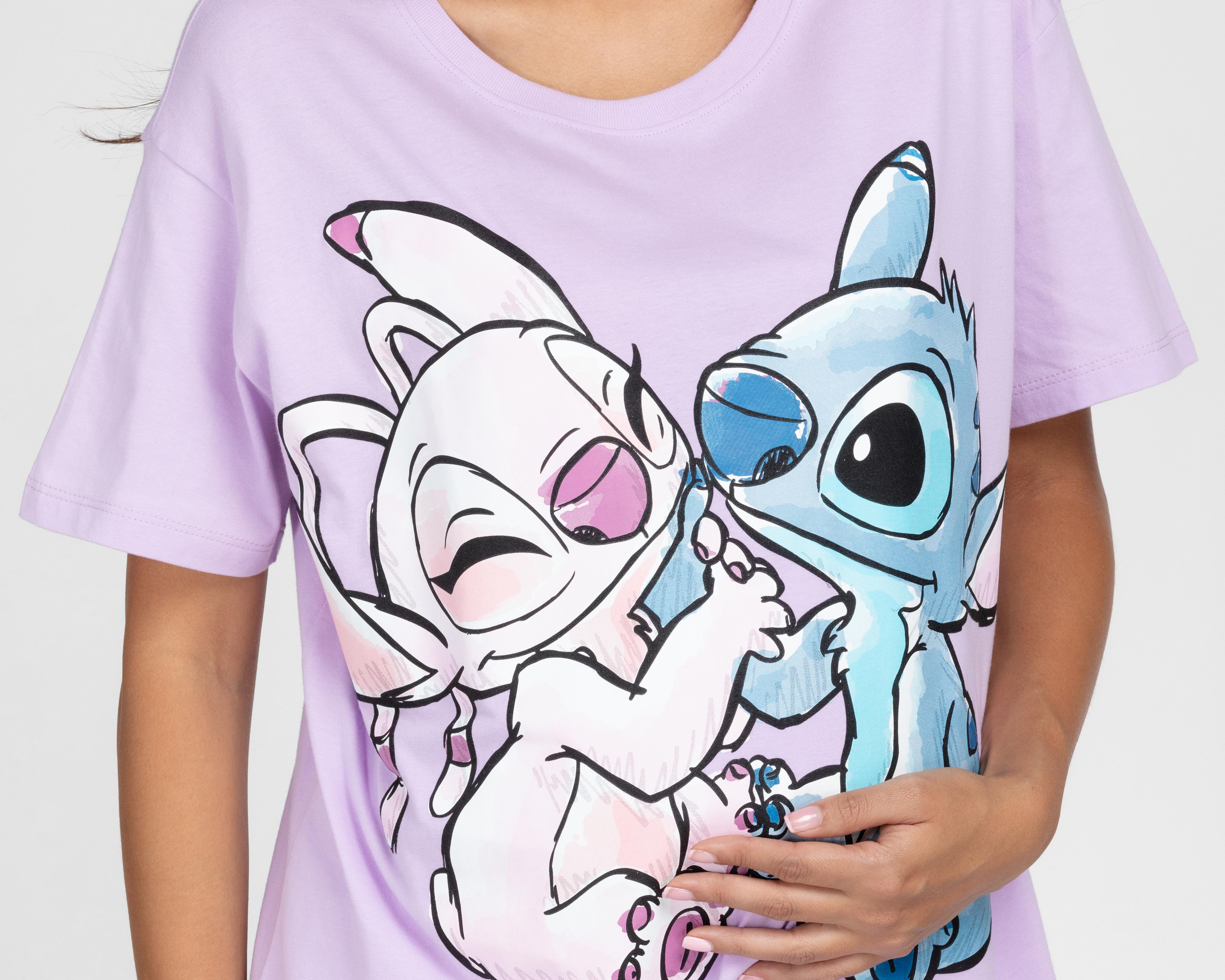Foto 4 pulgar | Playera Disney Manga Corta para Mujer