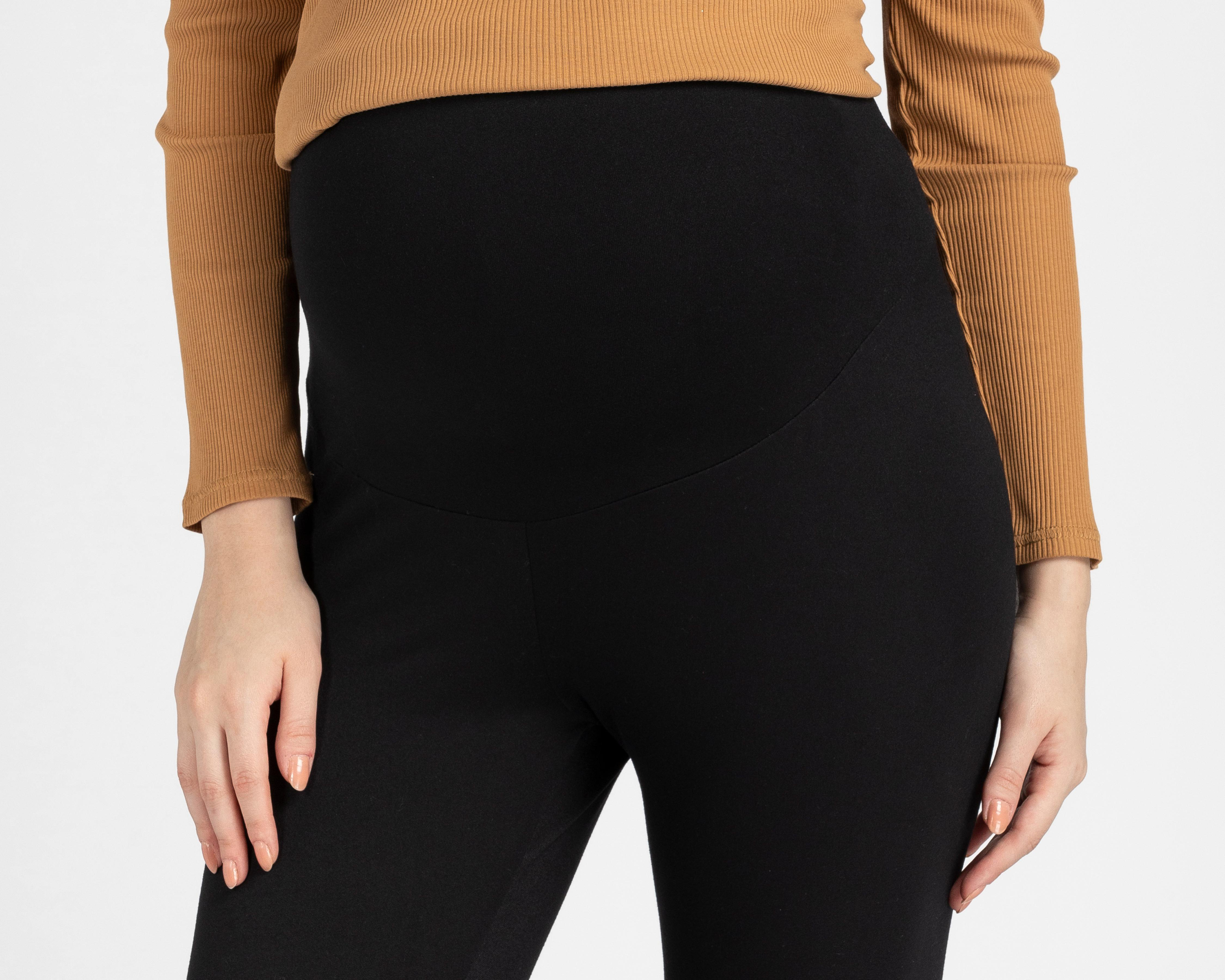 Foto 6 pulgar | Leggings de Maternidad Mamá Bella Negro 2 Piezas
