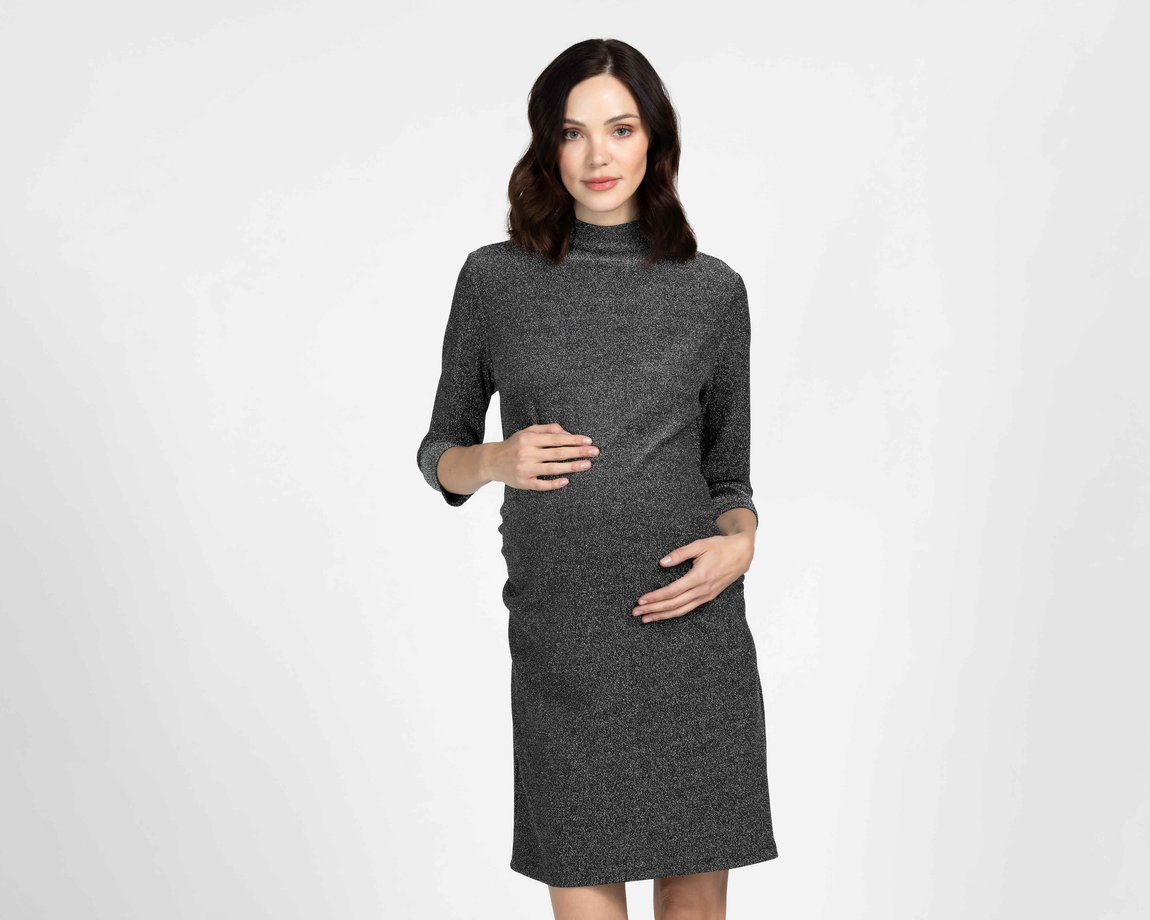 Foto 5 pulgar | Vestido de Maternidad Mamá Bella con Glitter