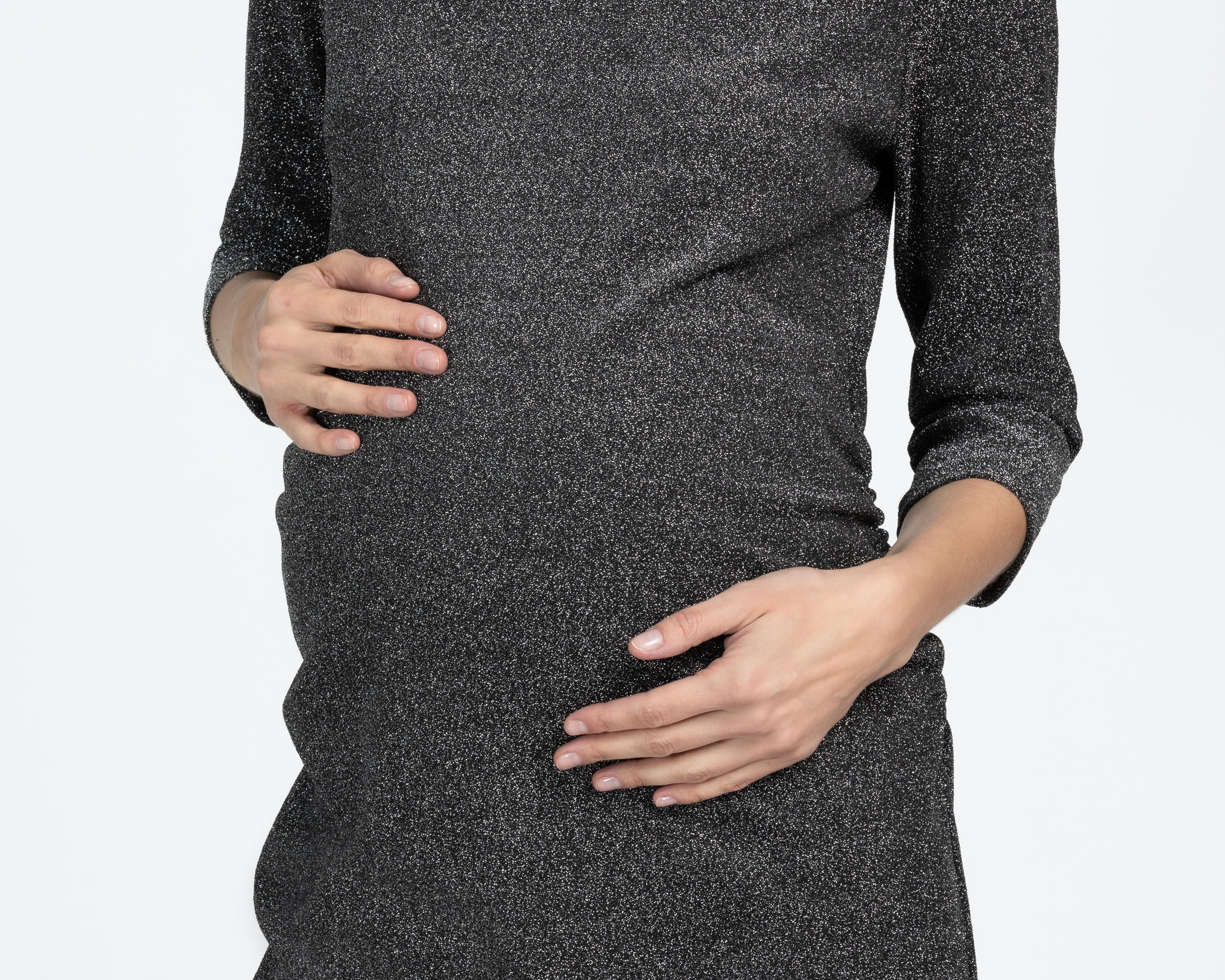 Foto 6 pulgar | Vestido de Maternidad Mamá Bella con Glitter