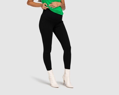 Foto 4 | Leggings de Maternidad Mamá Bella Negro