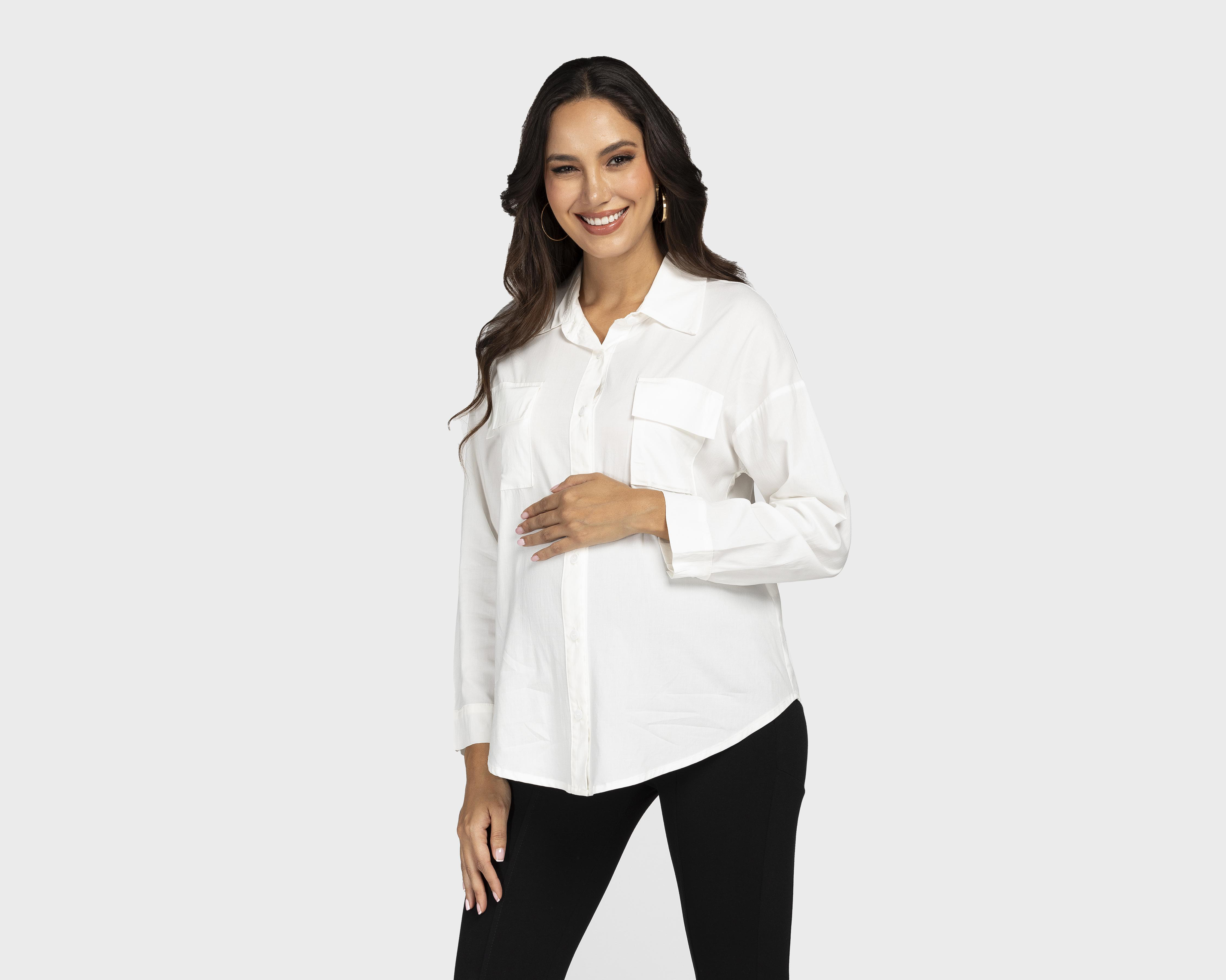 Foto 2 pulgar | Blusa de Maternidad Mamá Bella Manga Larga