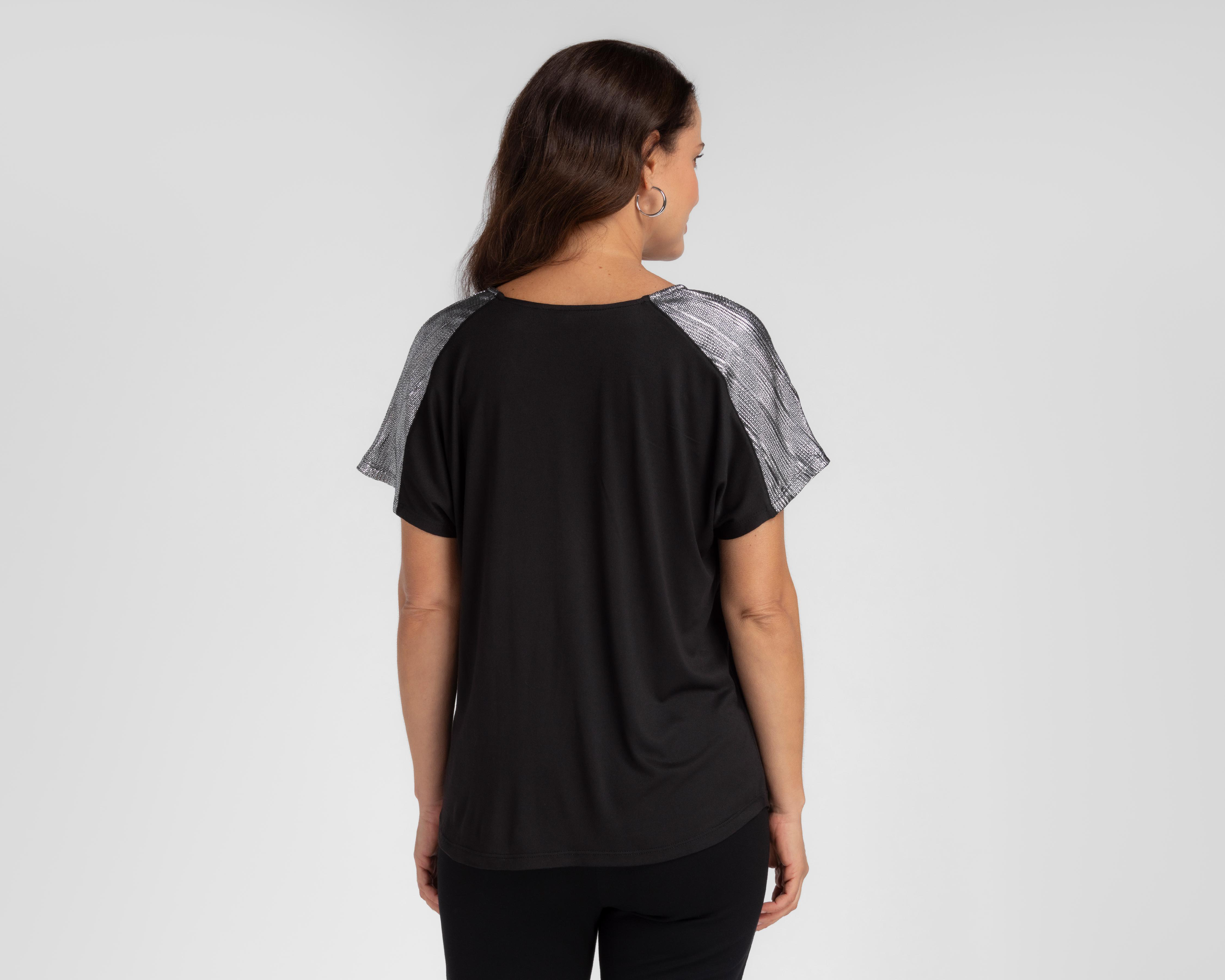 Foto 4 pulgar | Playera Sahara con Cuello V para Mujer