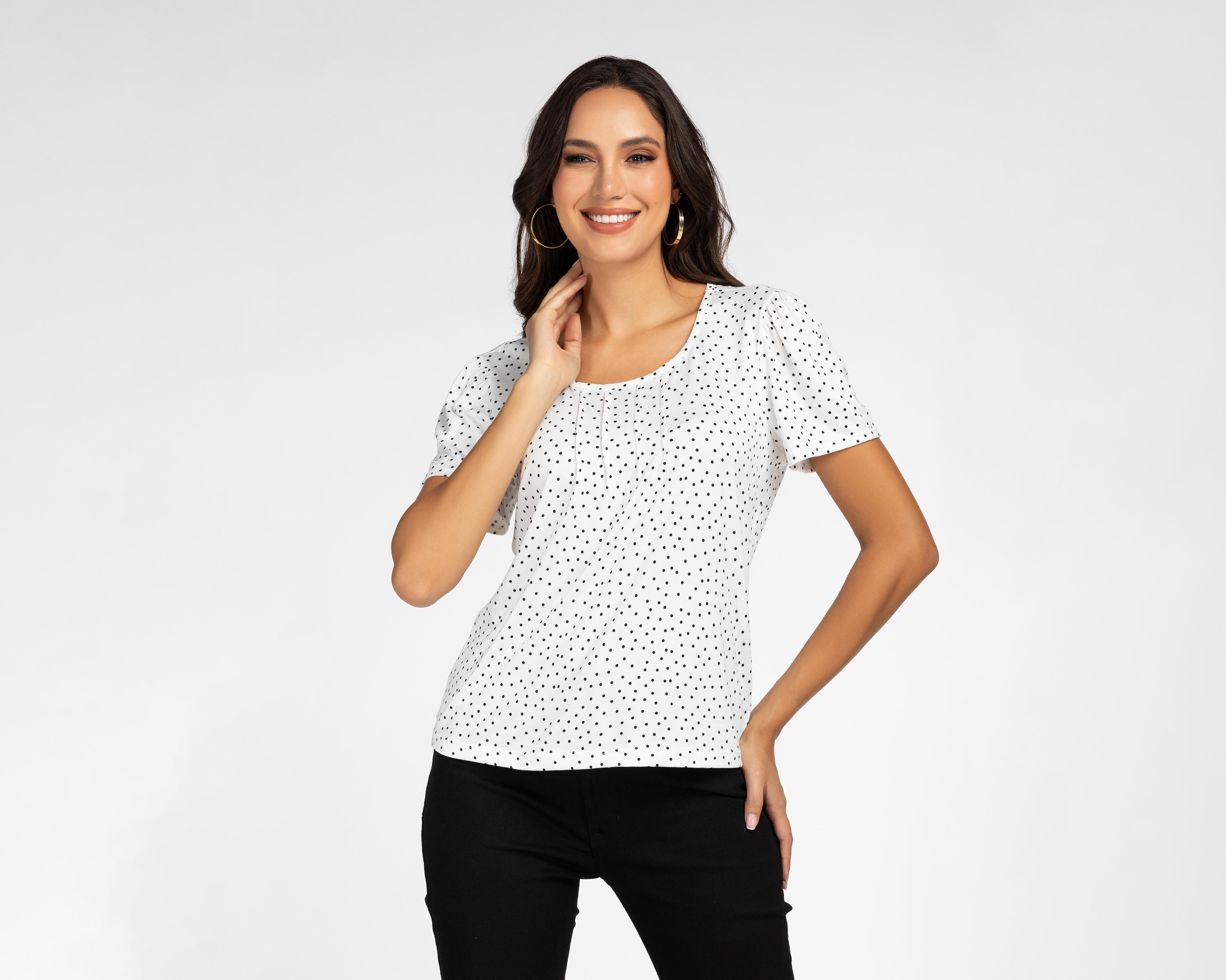 Foto 2 pulgar | Blusa Sahara Manga Corta para Mujer
